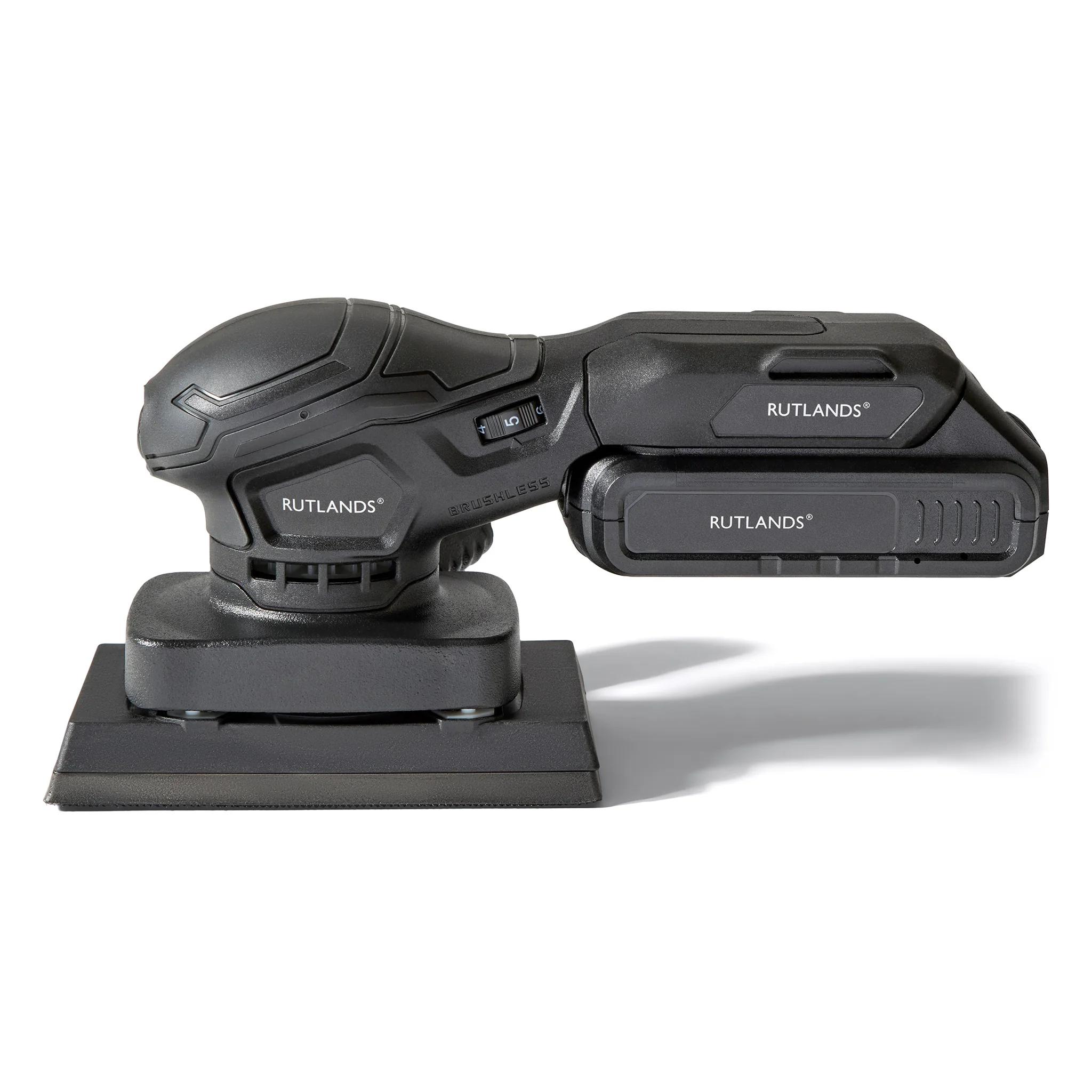 Brushless Cordless 20V Palm Orbital Sander - 81mm x 133mm, 1.5mm Orbit - Image 5