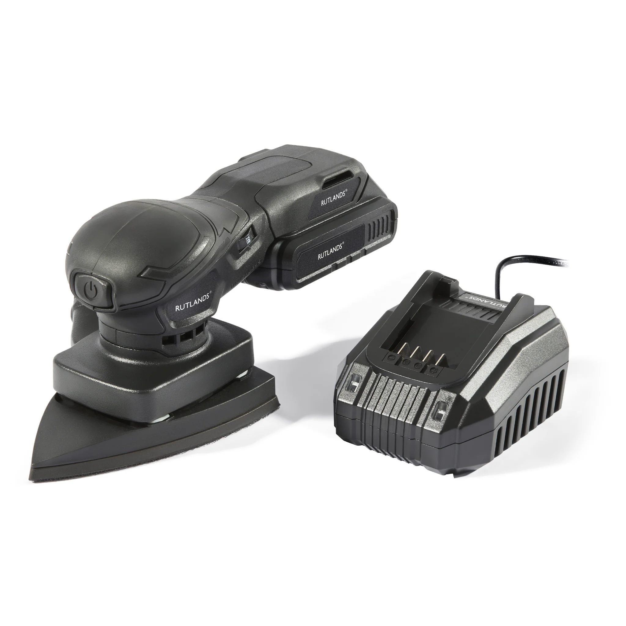 Brushless Cordless 20V Delta Orbital Sander - 100mm x 152mm, 1.5mm Orbit - Image 3