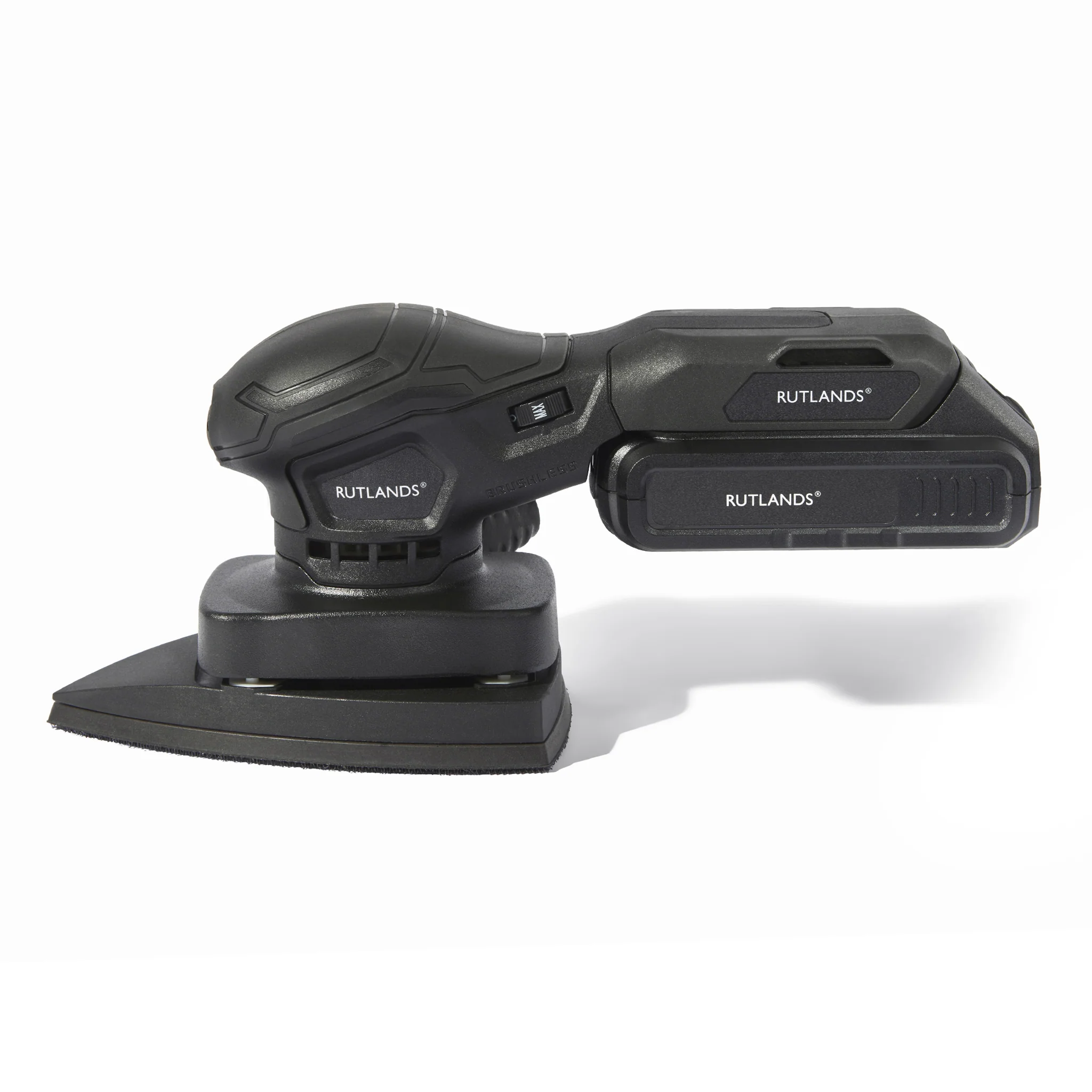 Brushless Cordless 20V Delta Orbital Sander - 100mm x 152mm, 1.5mm Orbit - Image 4