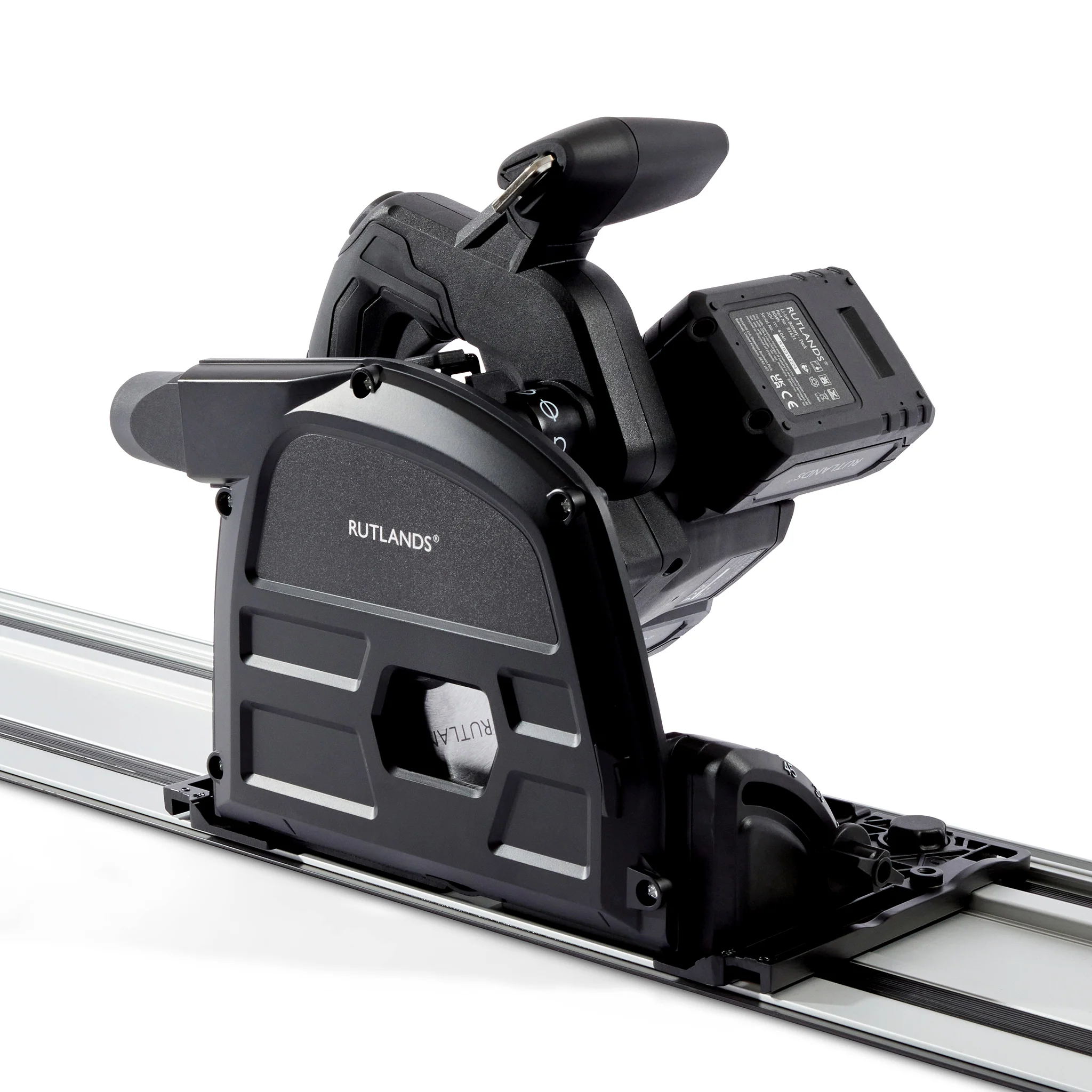 Brushless Cordless 40V Plunge Saw with 2 x 1.4m Guide Rails - Image 14