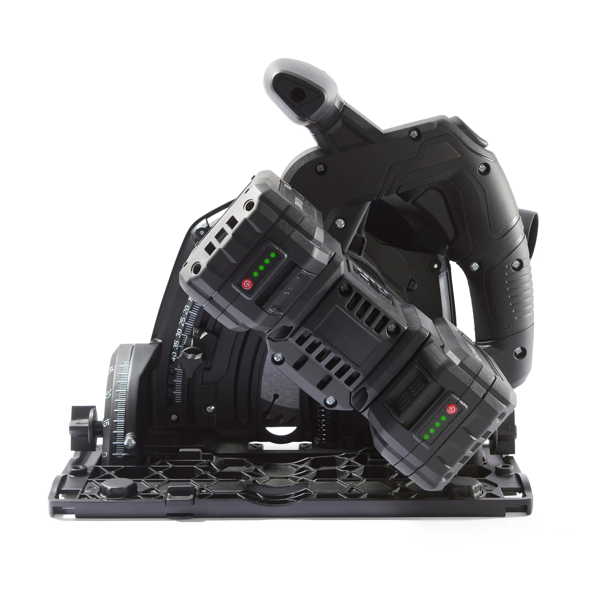 Brushless Cordless 40V Plunge Saw with 2 x 1.4m Guide Rails - Image 9