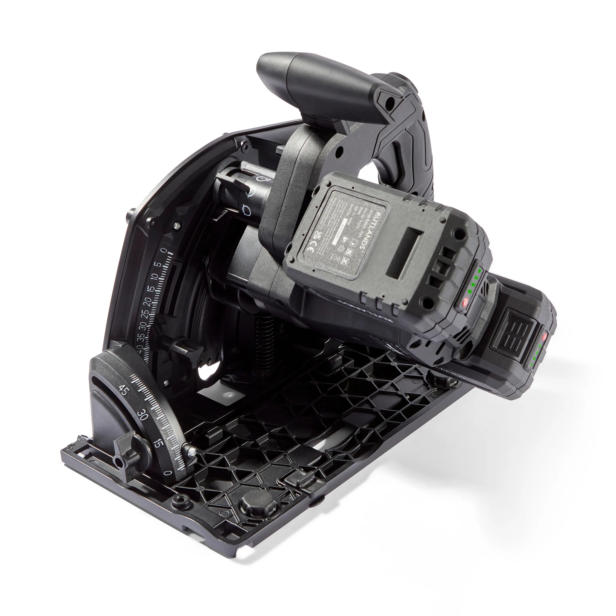 Brushless Cordless 40V Plunge Saw with 2 x 1.4m Guide Rails - Image 11