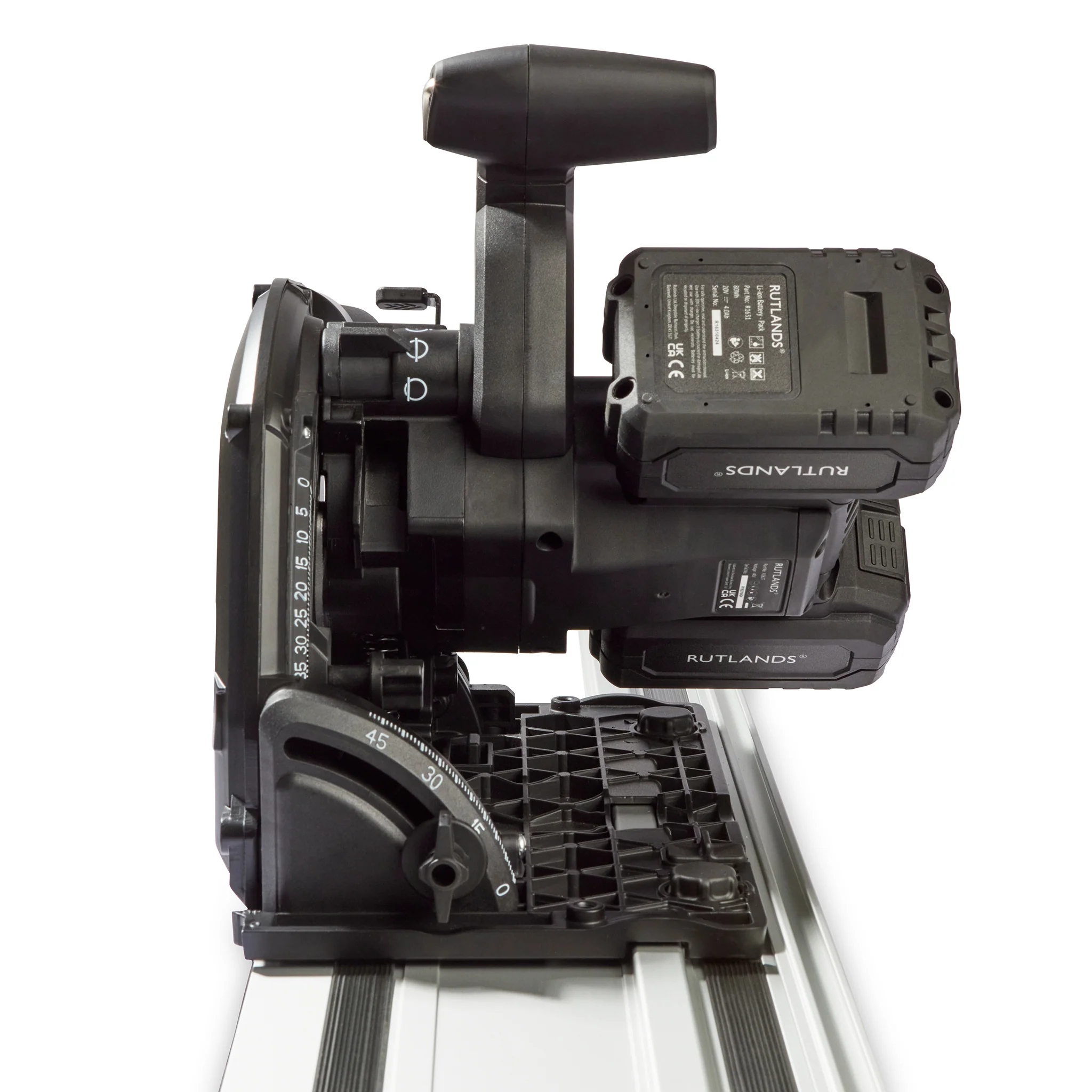 Brushless Cordless 40V Plunge Saw with 2 x 1.4m Guide Rails - Image 3