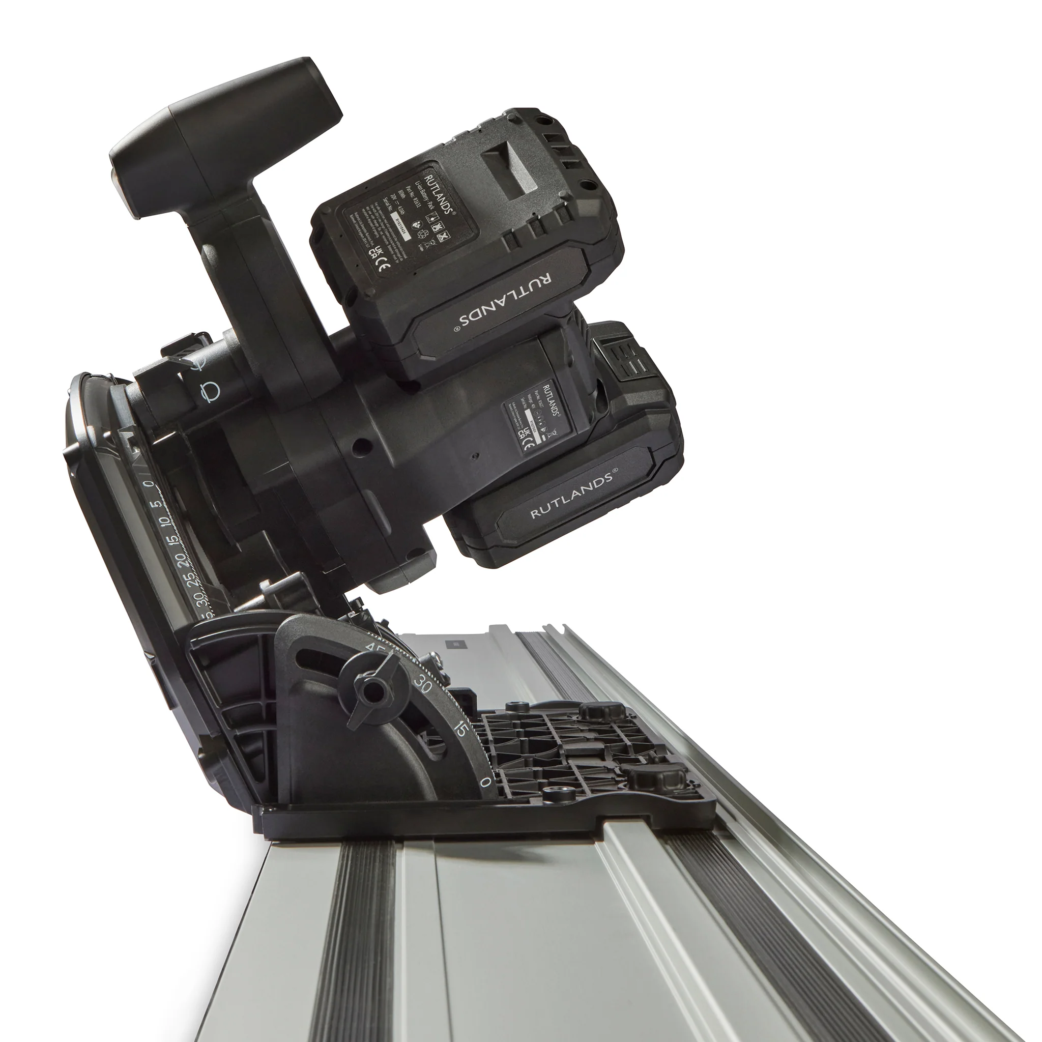 Brushless Cordless 40V Plunge Saw with 2 x 1.4m Guide Rails - Image 4