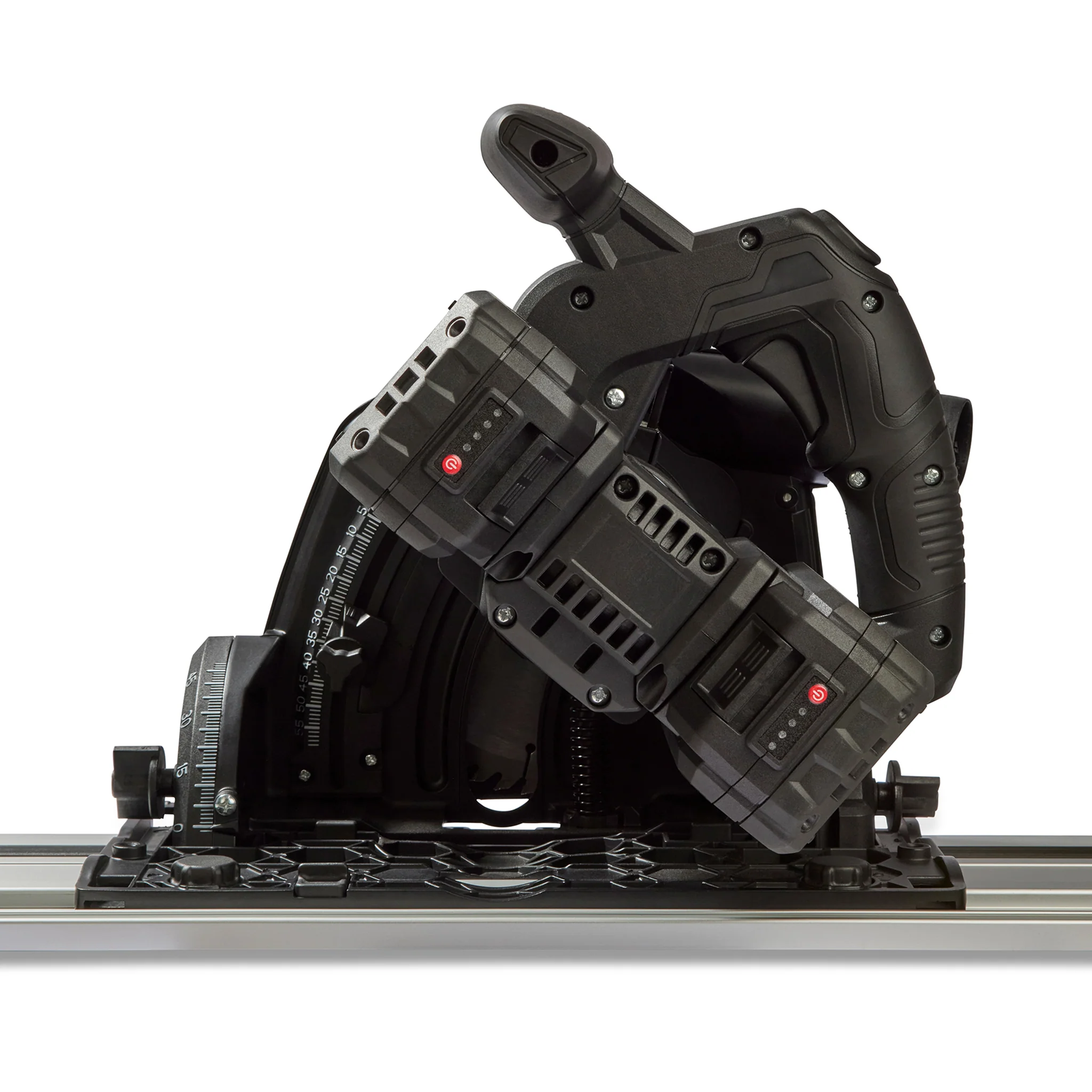 Brushless Cordless 40V Plunge Saw with 2 x 1.4m Guide Rails - Image 6