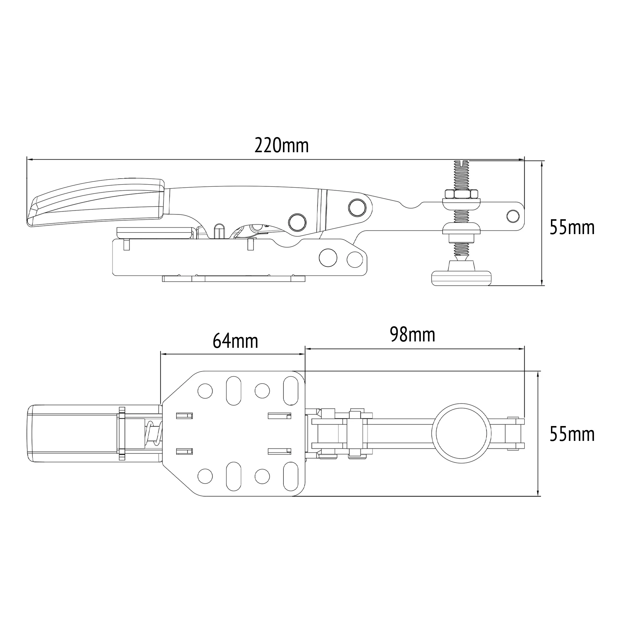 Horizontal Toggle Clamp - 40mm - Image 6