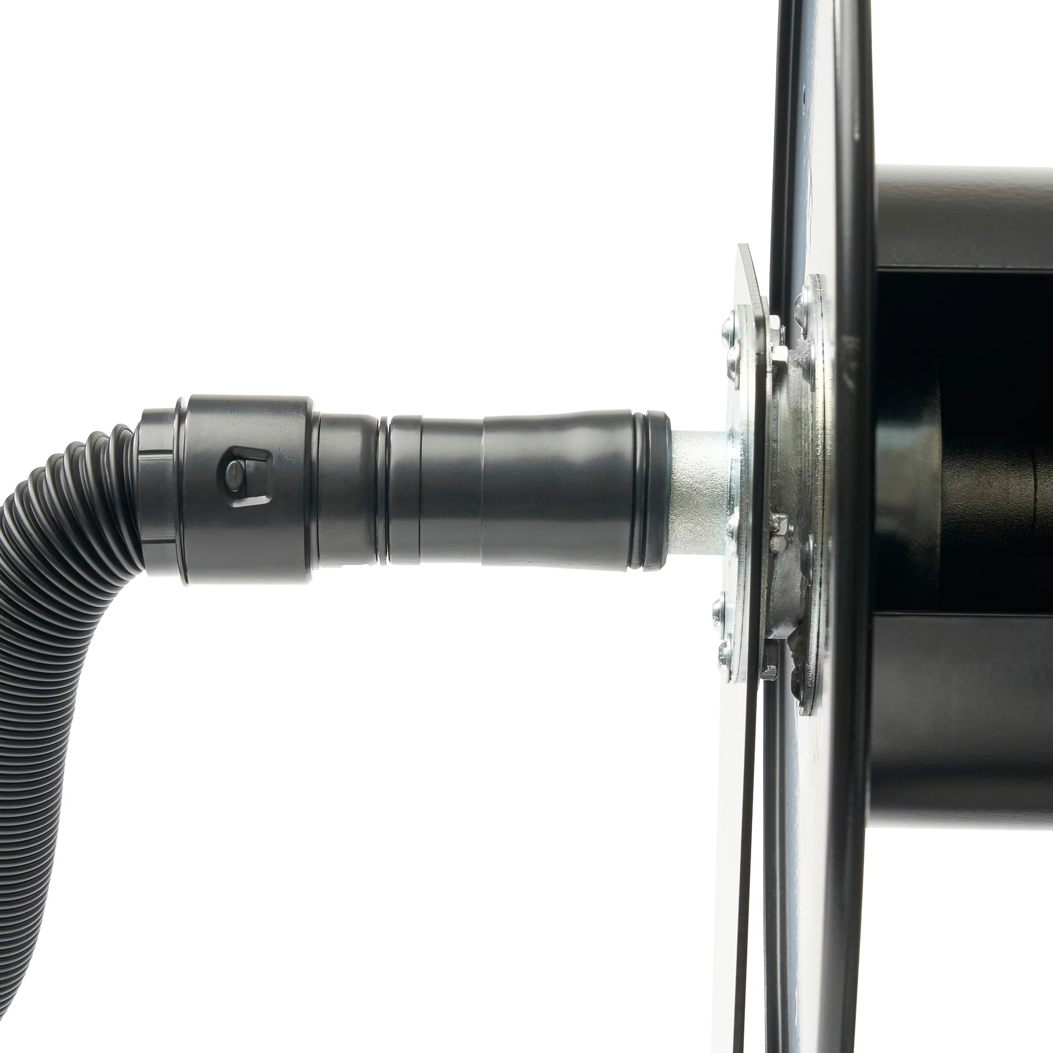Hose Reel with Power Tool Dust Extraction Hose and Fast-Click Adaptors - 10m - Image 3