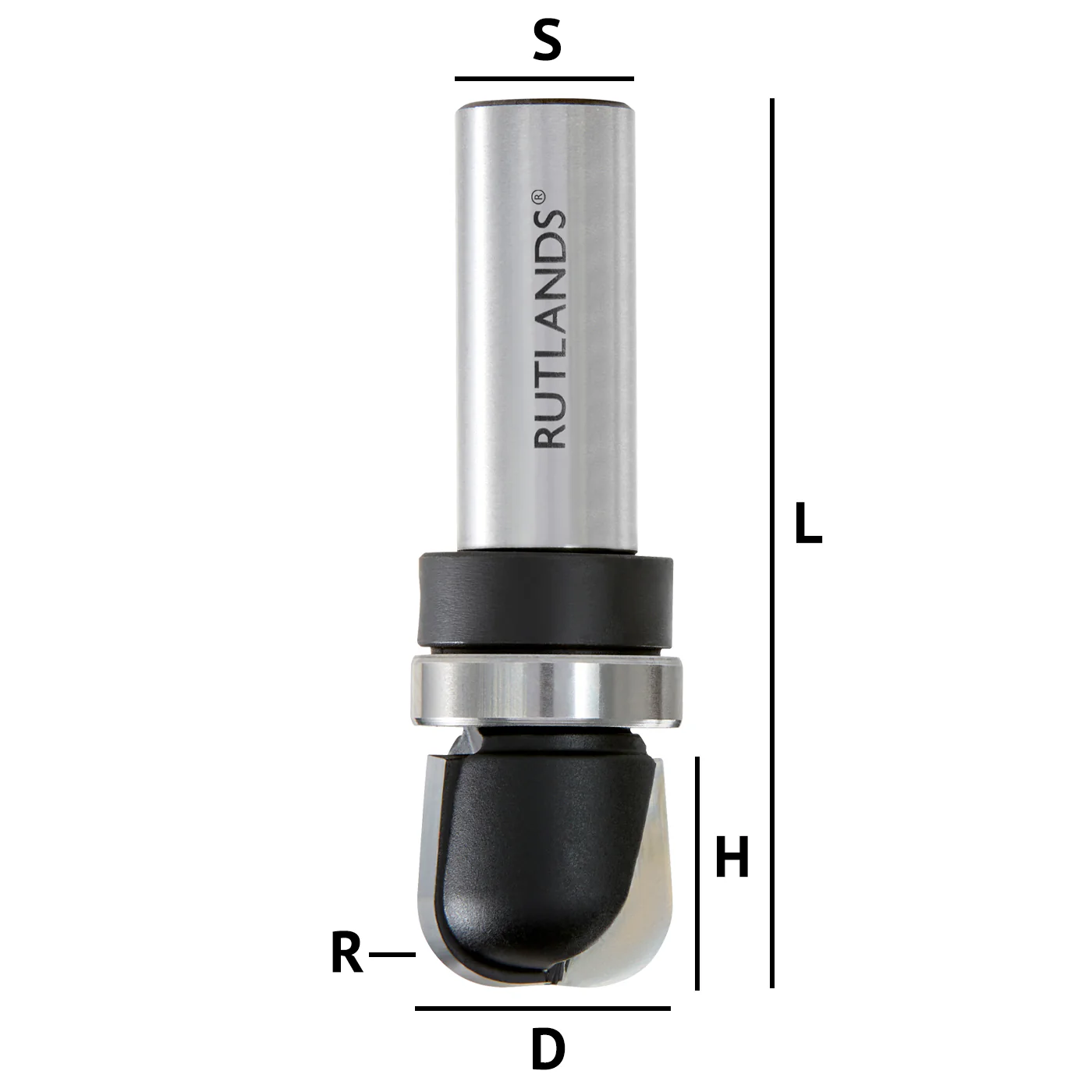Router Bit - Bowl & Tray with Bearing - D=19mm H=16mm R=6mm L=62mm S=1/2" - Image 3