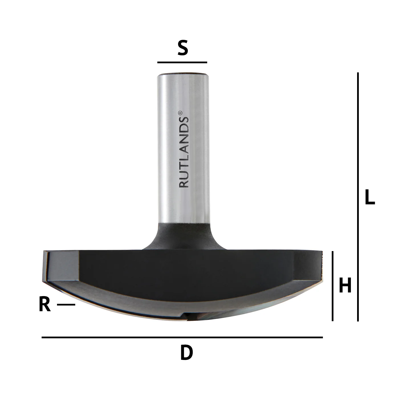 Router Bit - Dished Panel - D=70mm H=17mm R=63mm L=60.5mm S=1/2" - Image 3