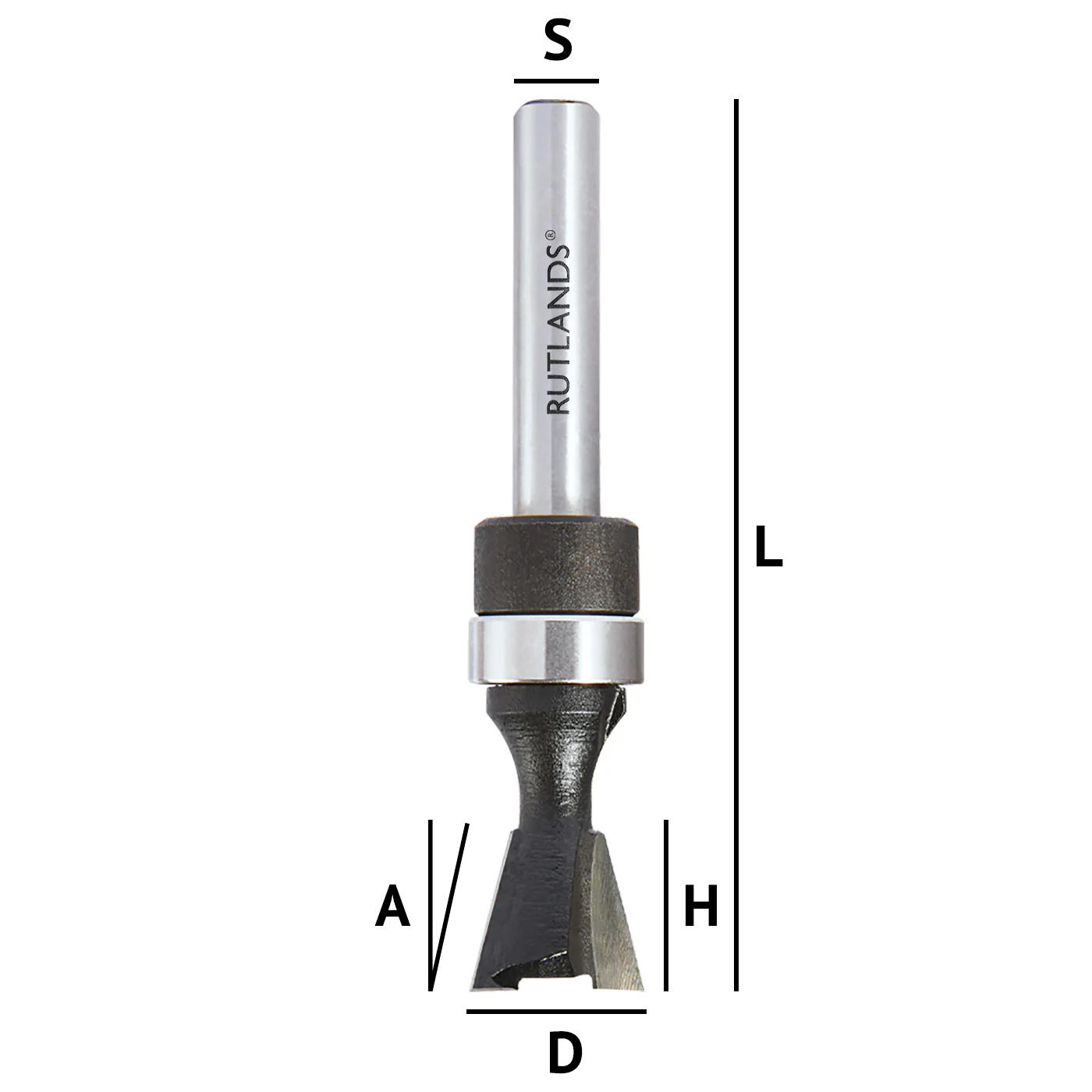 Router Bit - Dovetail with Bearing - Image 3
