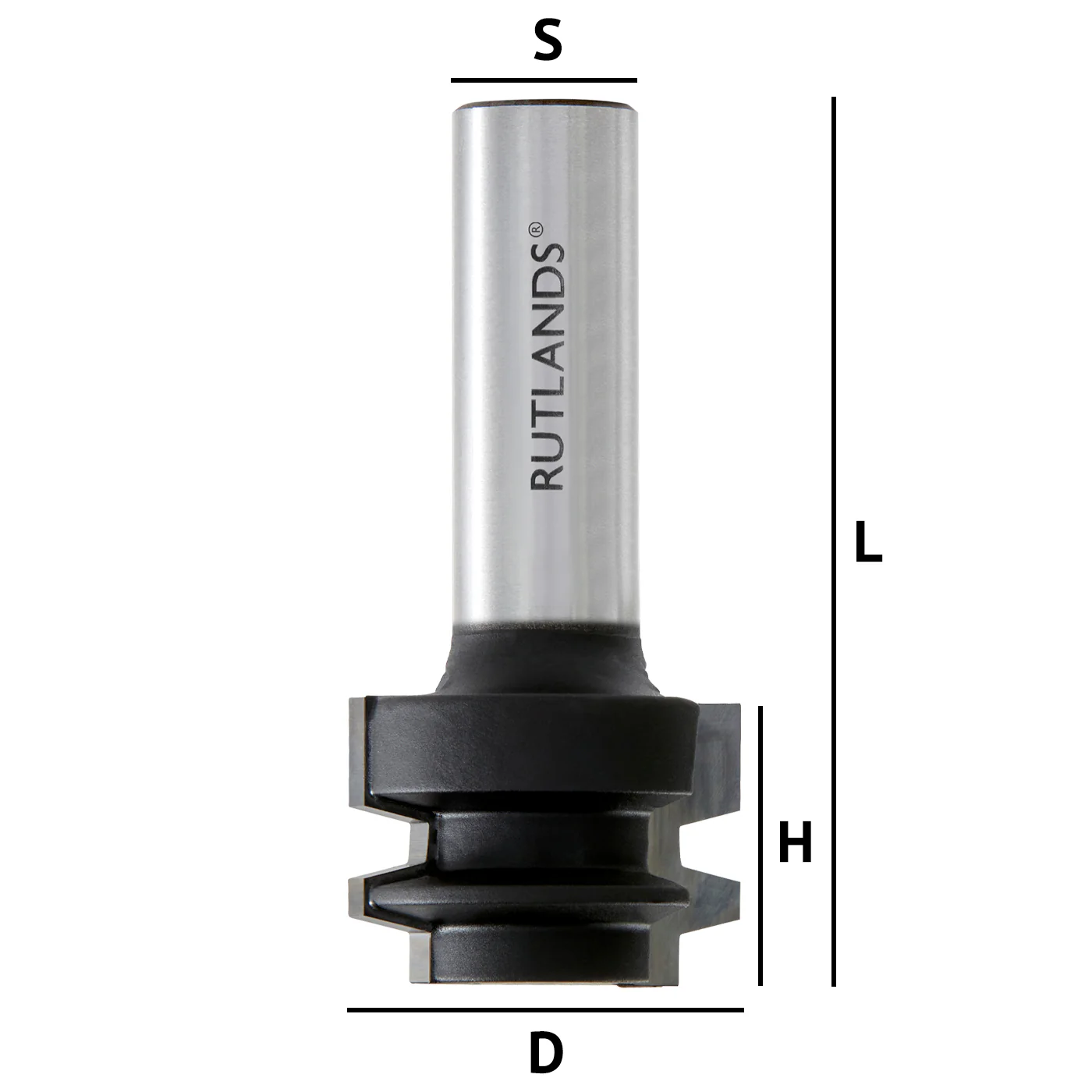 Router Bit - Drawer Corner Lock - D=27mm H=19mm L=59.3mm S=1/2" - Image 3