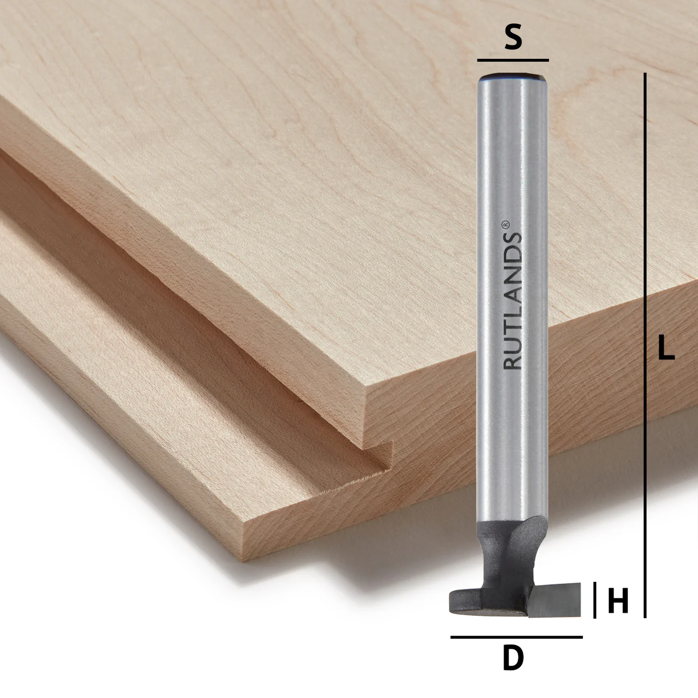 Router Bit - Floating Lettering - D=13mm H=3mm L=48mm S=1/4"