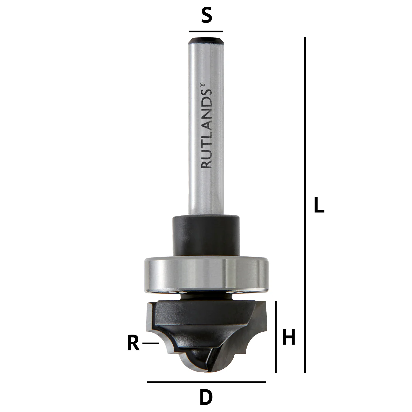 Router Bit - Plunge Classical Roman Ogee with Bearing - D=22mm H=12.7mm R=4mm L=59mm S=1/4" - Image 3