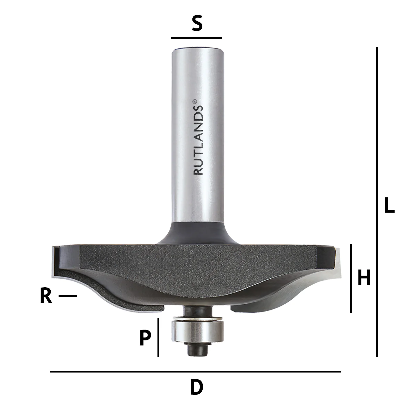 Router Bit - Raised Panel - Ogee - D=69.9mm H=15.9mm R=15.9mm L=72.5mm S=1/2" - Image 3