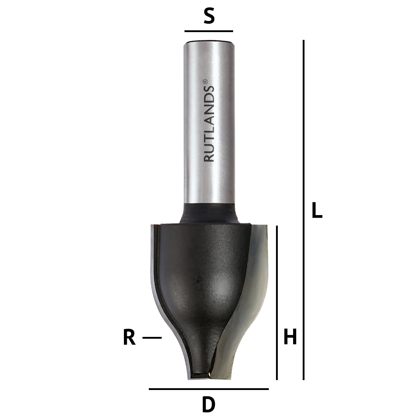 Router Bit - Raised Panel Vertical - Ogee - D=28.6mm H=38.1mm R=22.2mm L=82.5mm S=1/2" - Image 3