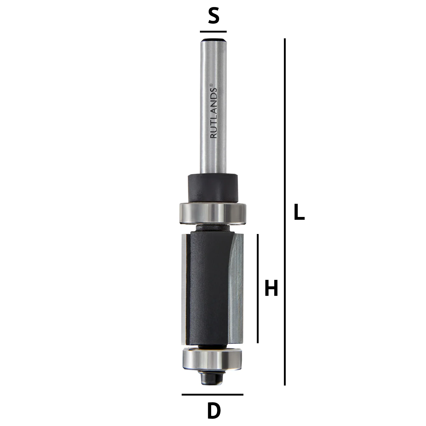 Router Bit - Rebate Trim - D=16mm H=25mm T=1,1.5,2.5,3mm L=82mm S=1/4" - Image 3