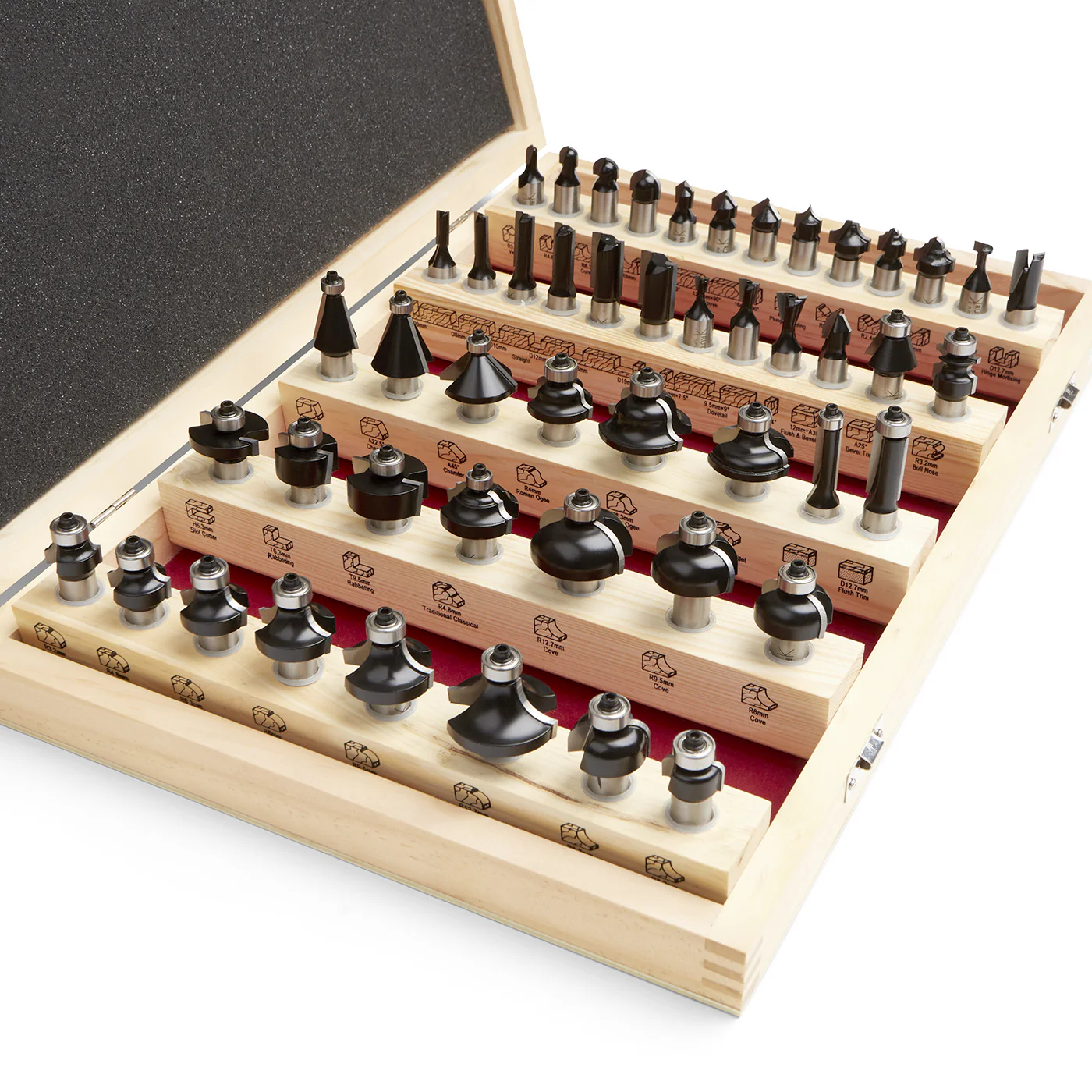 Router Bit Set - 48 Piece Multi Profile - Image 2
