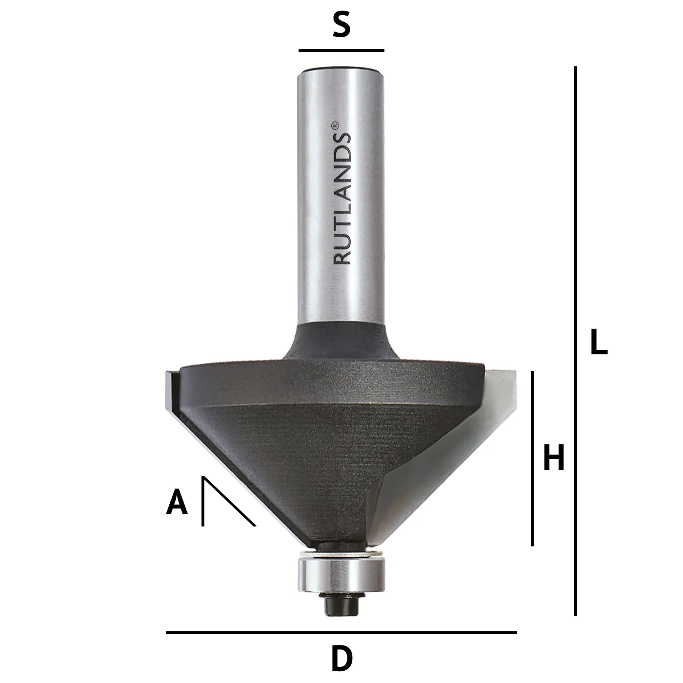 Router Bit Set - Bevel with Bearing - Image 3