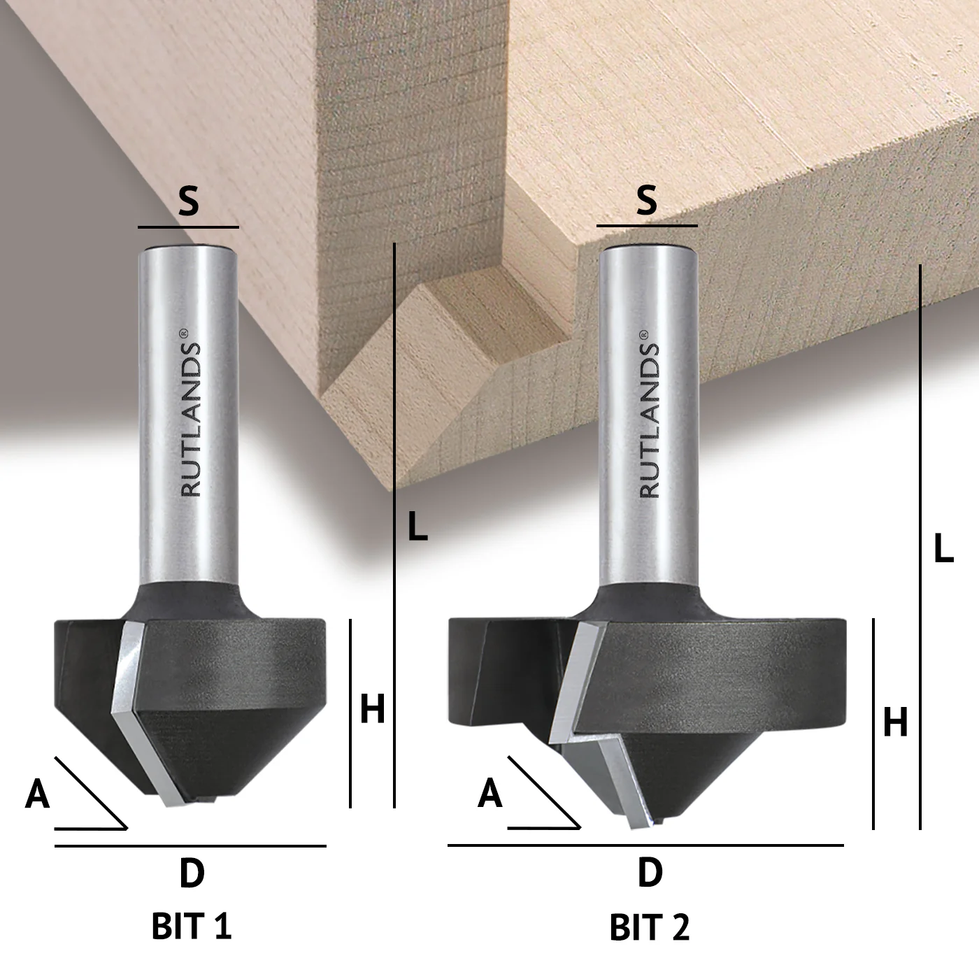 Router Bit Set - Lapped Mitre - Image 3