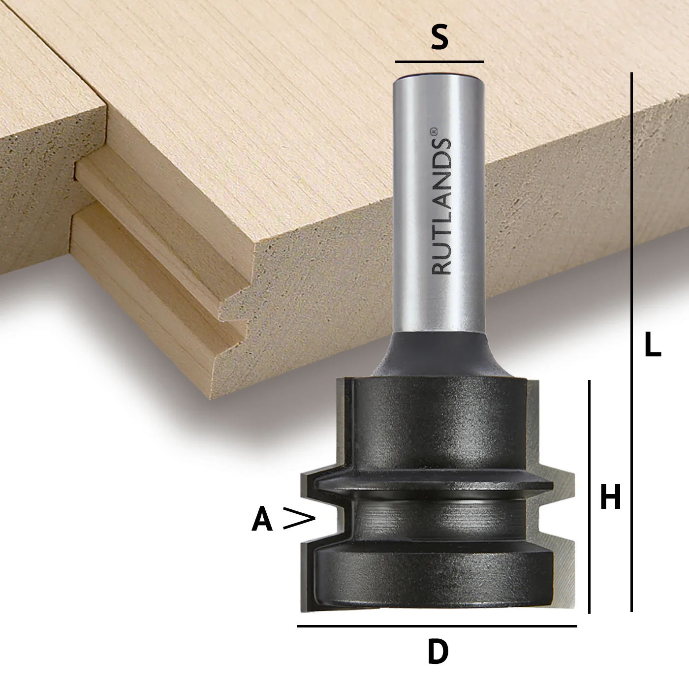 Router Bit Set - Raised Panel Door and Drawer with Backcutter - Bevel - Image 7