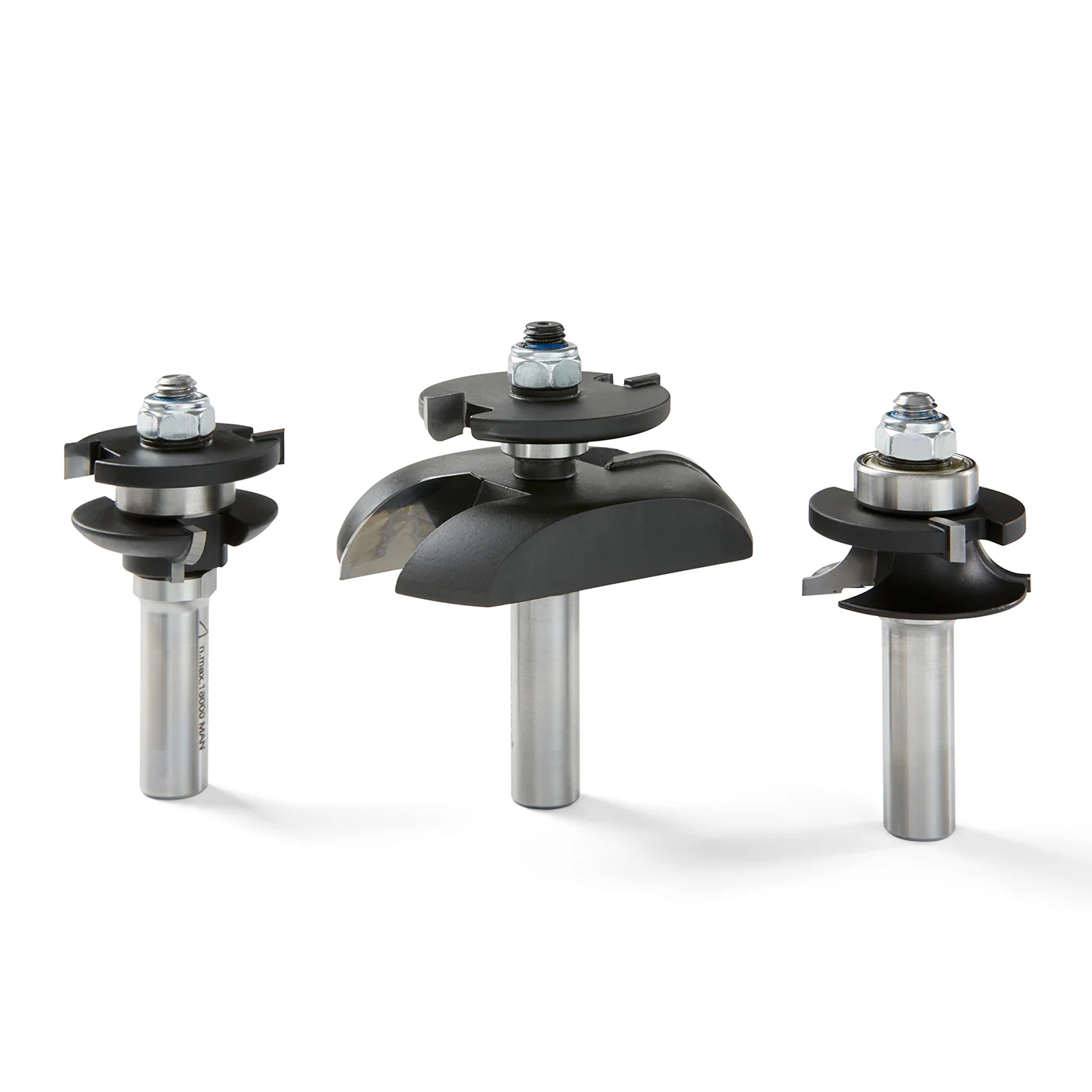 Router Bit Set - Raised Panel Door with Backcutter - Roundover
