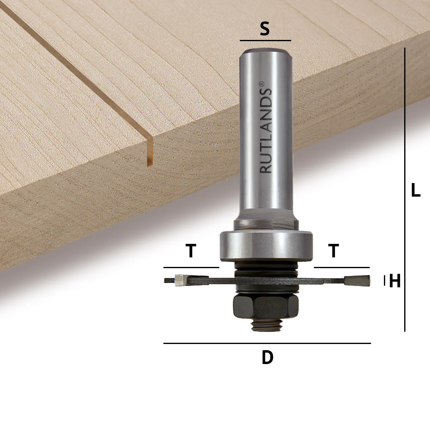 Router Bit Set - Slot Cutting - D=51mm H=1.5,2,3,4,5,6mm L=70mm S=1/2" - Image 4