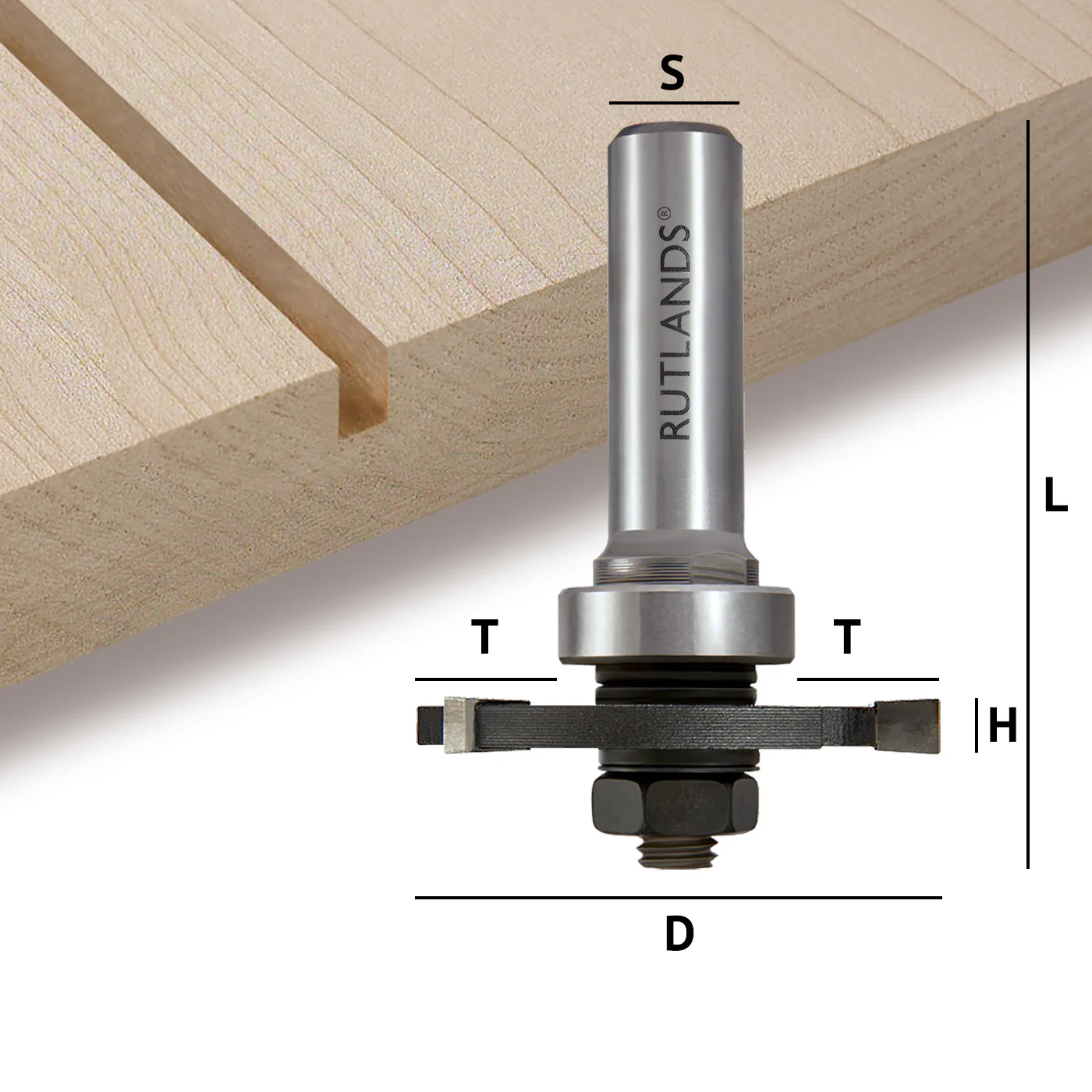 Router Bit Set - Slot Cutting - D=51mm H=1.5,2,3,4,5,6mm L=70mm S=1/2" - Image 7