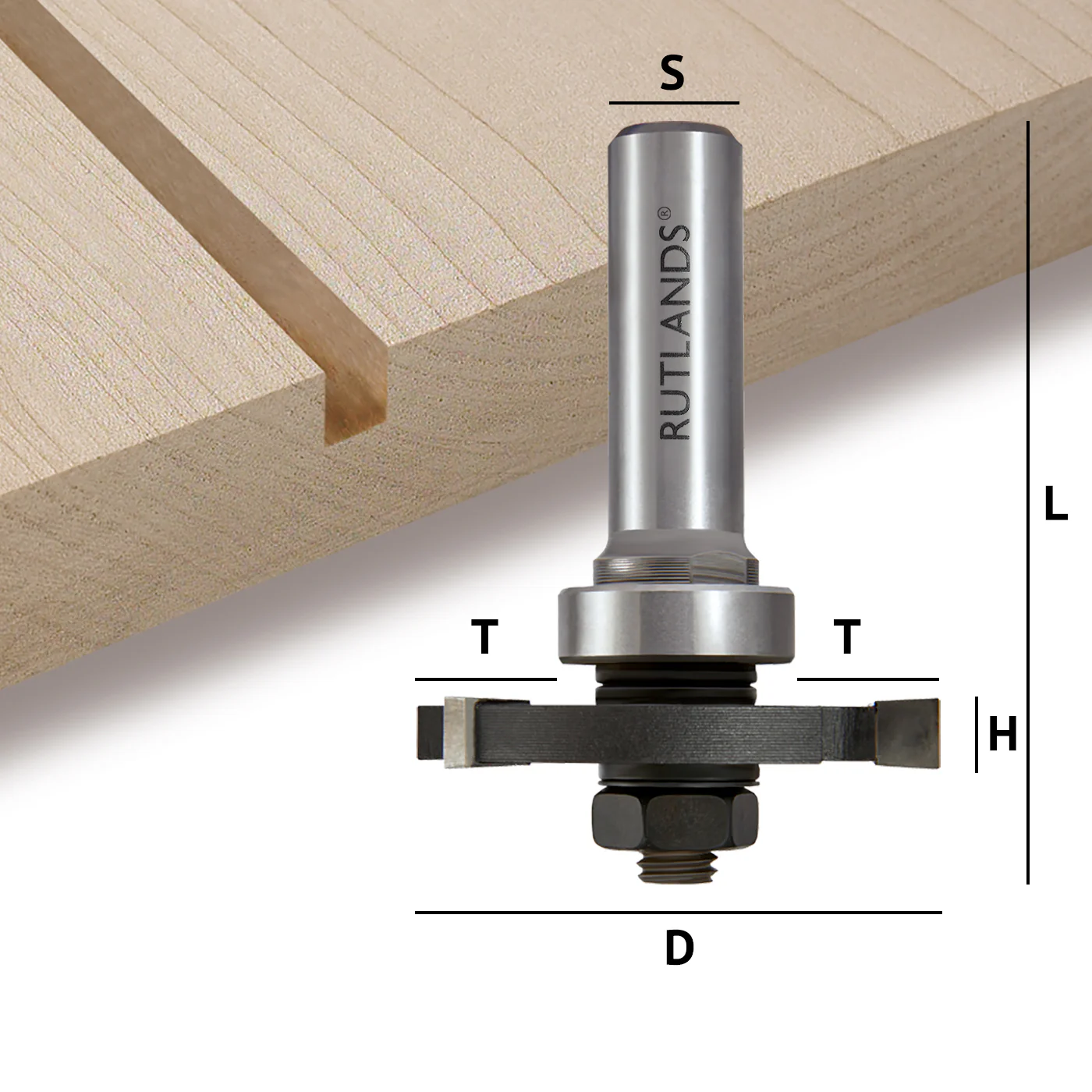 Router Bit Set - Slot Cutting - D=51mm H=1.5,2,3,4,5,6mm L=70mm S=1/2" - Image 8