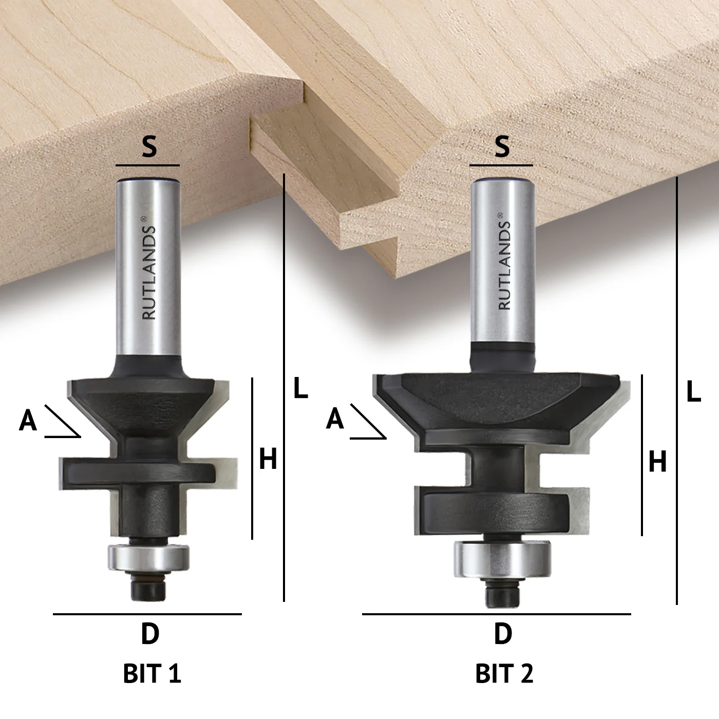 Router Bit Set - Tongue & Groove V Notch - Image 3