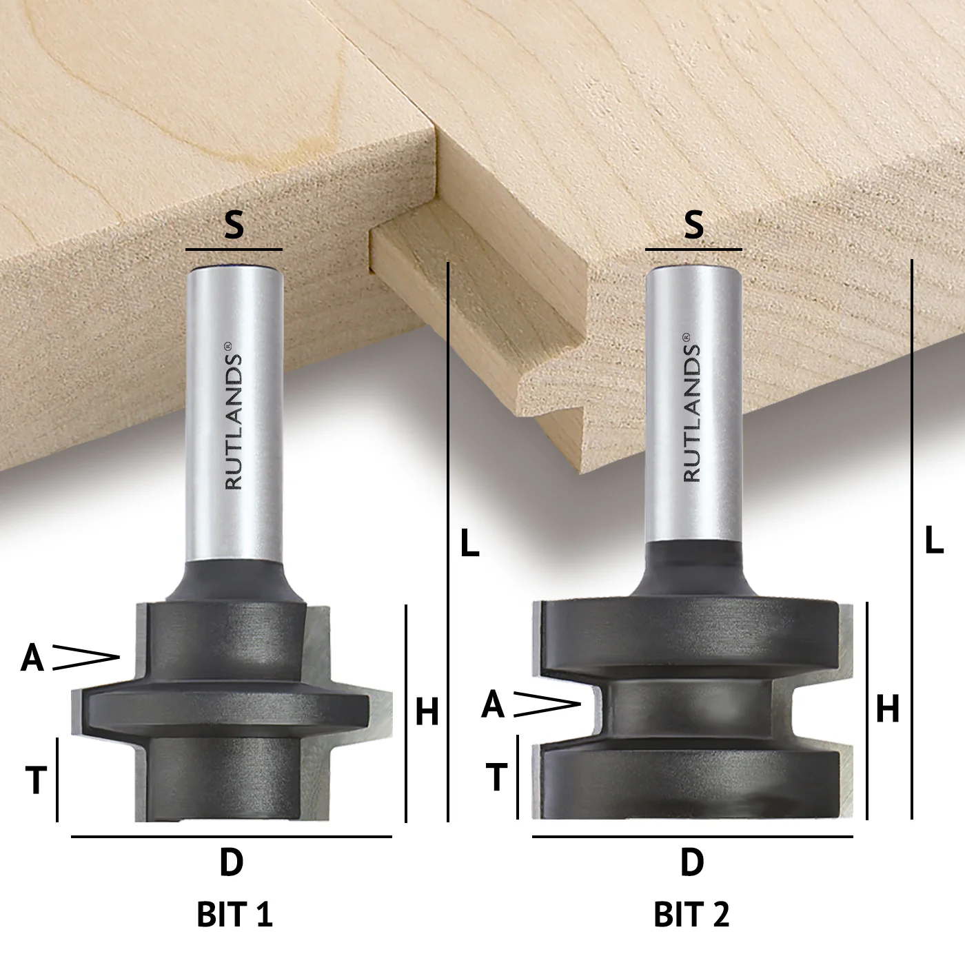 Router Bit Set - Tongue & Groove Wedge - Image 3