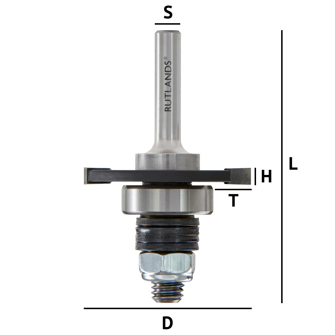 Router Bit - Slot for Biscuits No 0, 10 & 20 - D=40mm H=4mm L=65mm S=1/4" - Image 3
