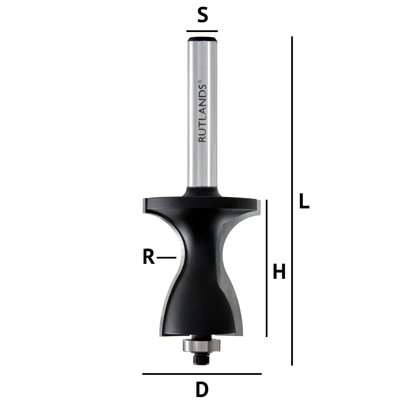Router Bit - Stair Handrail - D=50.8mm H=57.2mm R=16.7mm L=116mm S=1/2" - Image 3