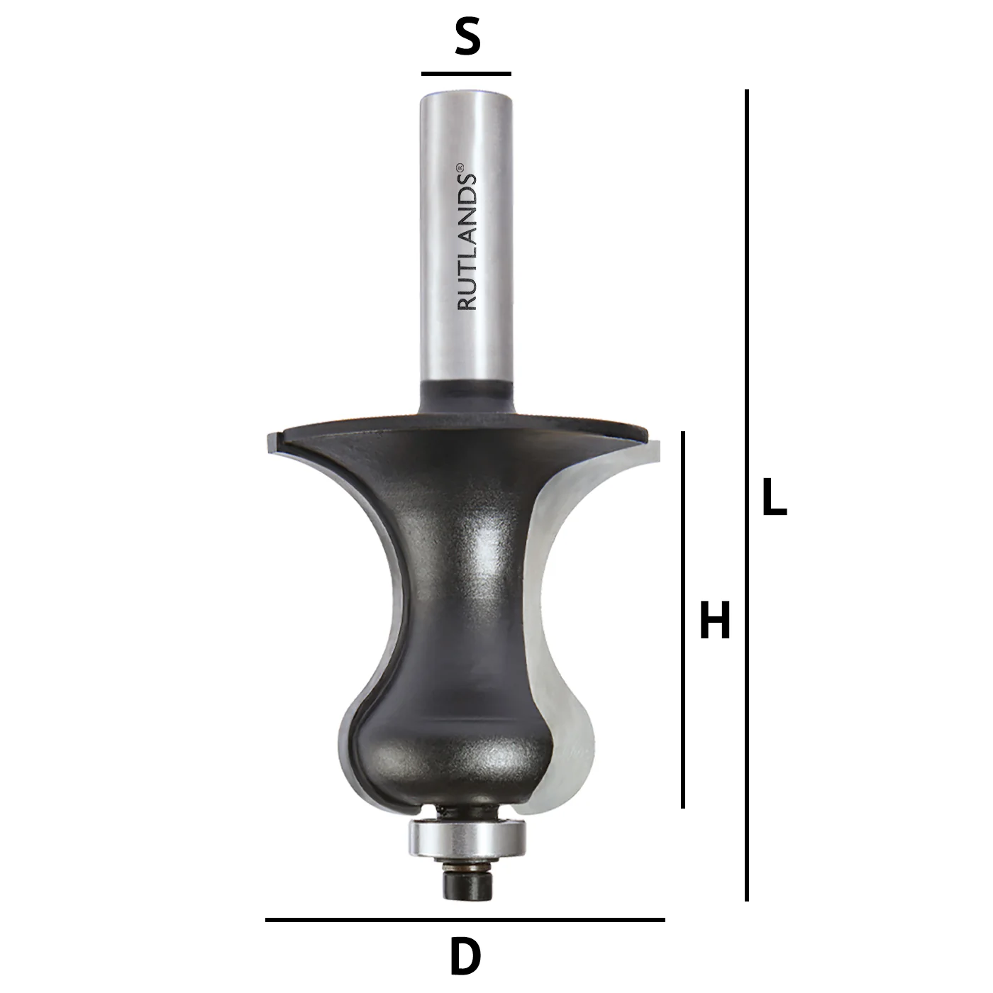 Router Bit - Stair Handrail - D=54mm H=50.8mm L=106mm S=1/2" - Image 3