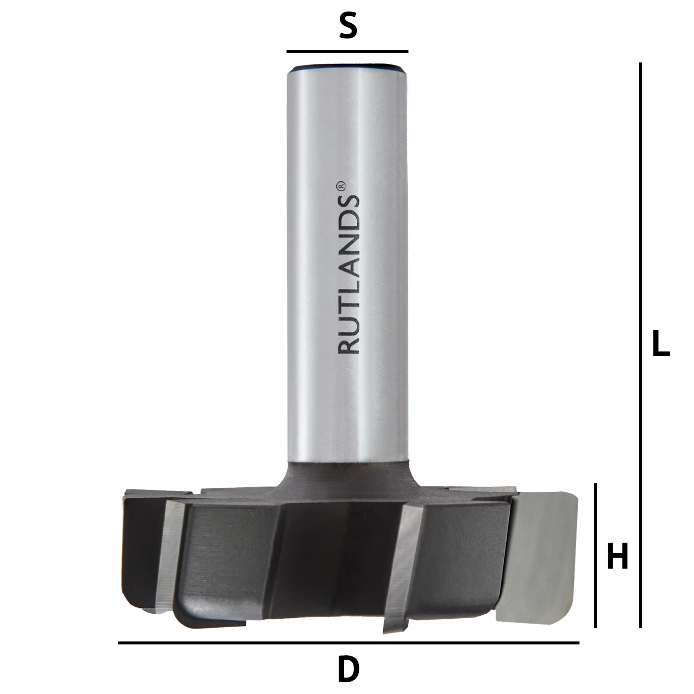 Router Bit - Surface Trim 6 Flute - D=50mm H=13mm L=58mm S=1/2" - Image 3