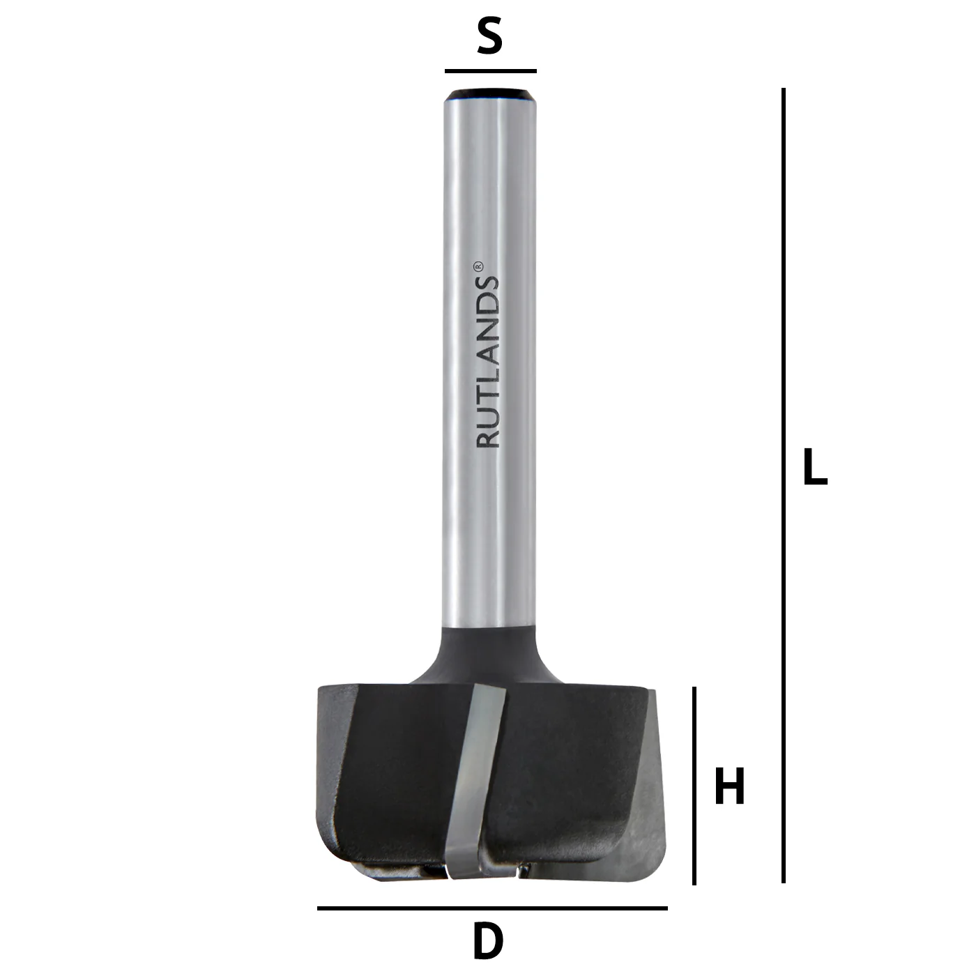 Router Bit - Surface Trim - D=25mm H=13mm L=53mm S=1/4" - Image 3