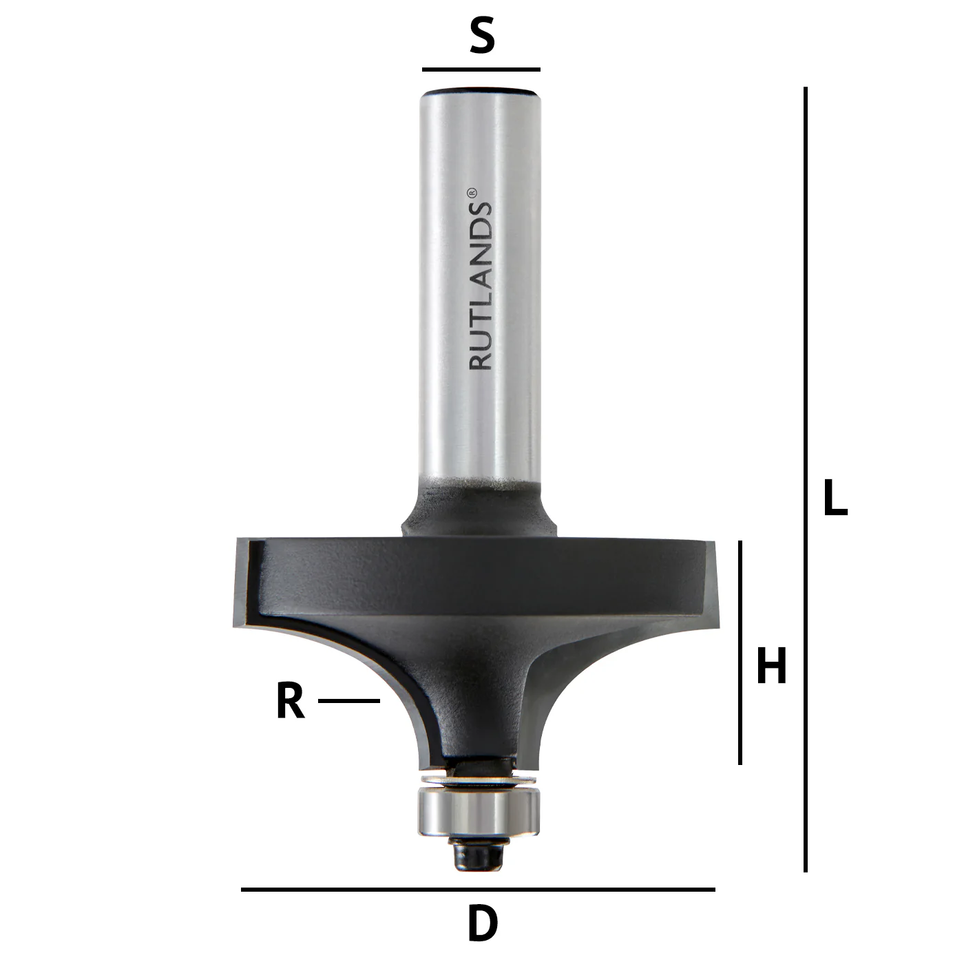 Router Bit - Table Edge - D=52mm H=24mm R=22mm L=80mm S=1/2" - Image 3