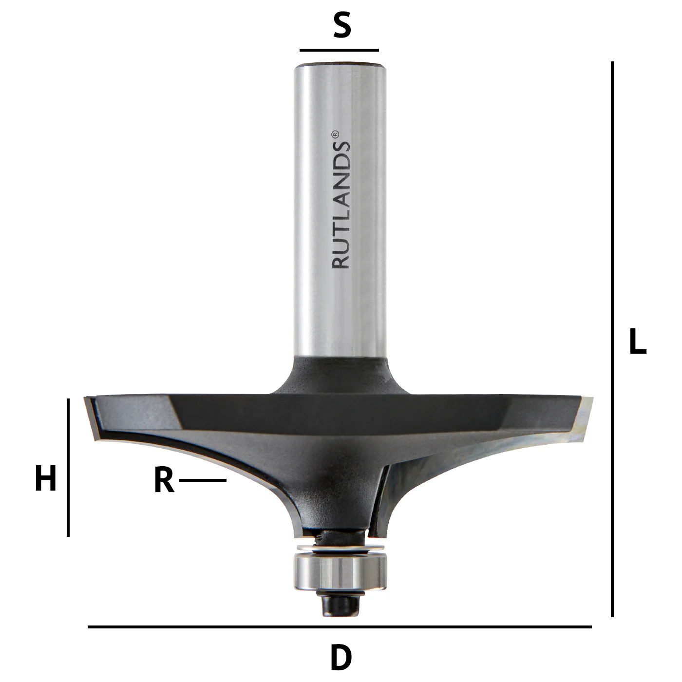 Router Bit - Thumb Mould - D=70mm H=24mm R=44mm L=73mm S=1/2" - Image 3