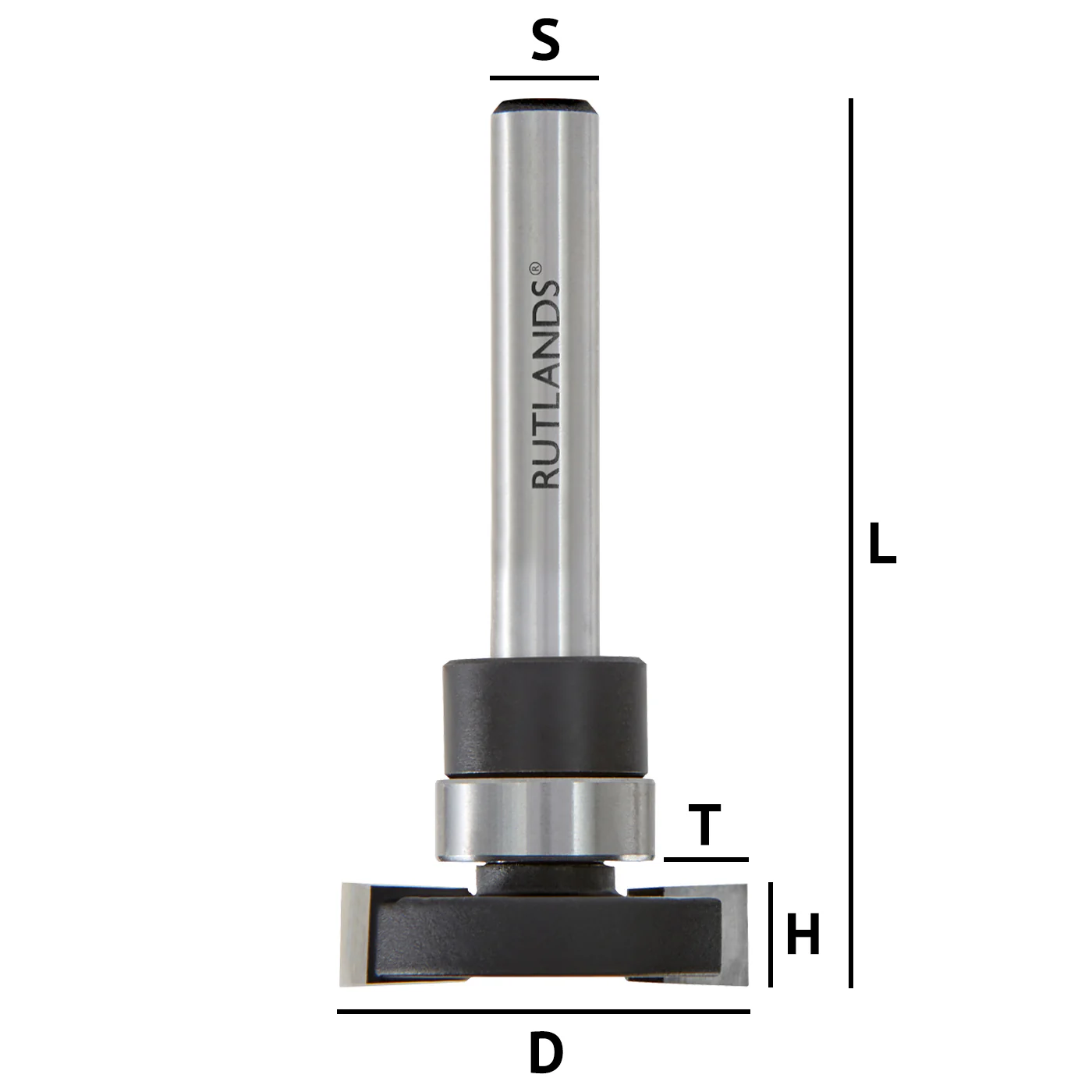 Router Bit - Undercut - D=25mm H=6mm T=6mm L=51mm S=1/4" - Image 3