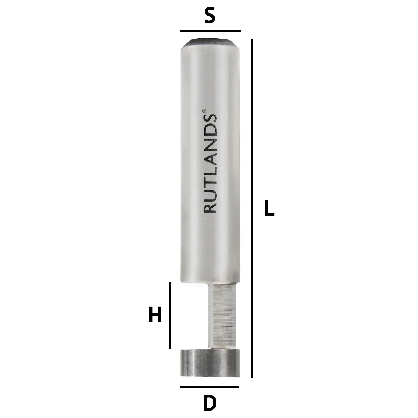 Solid Carbide Router Bit - Low Profile Flush Trim - D=6.35mm H=6.35mm L=35mm S=1/4" - Image 3