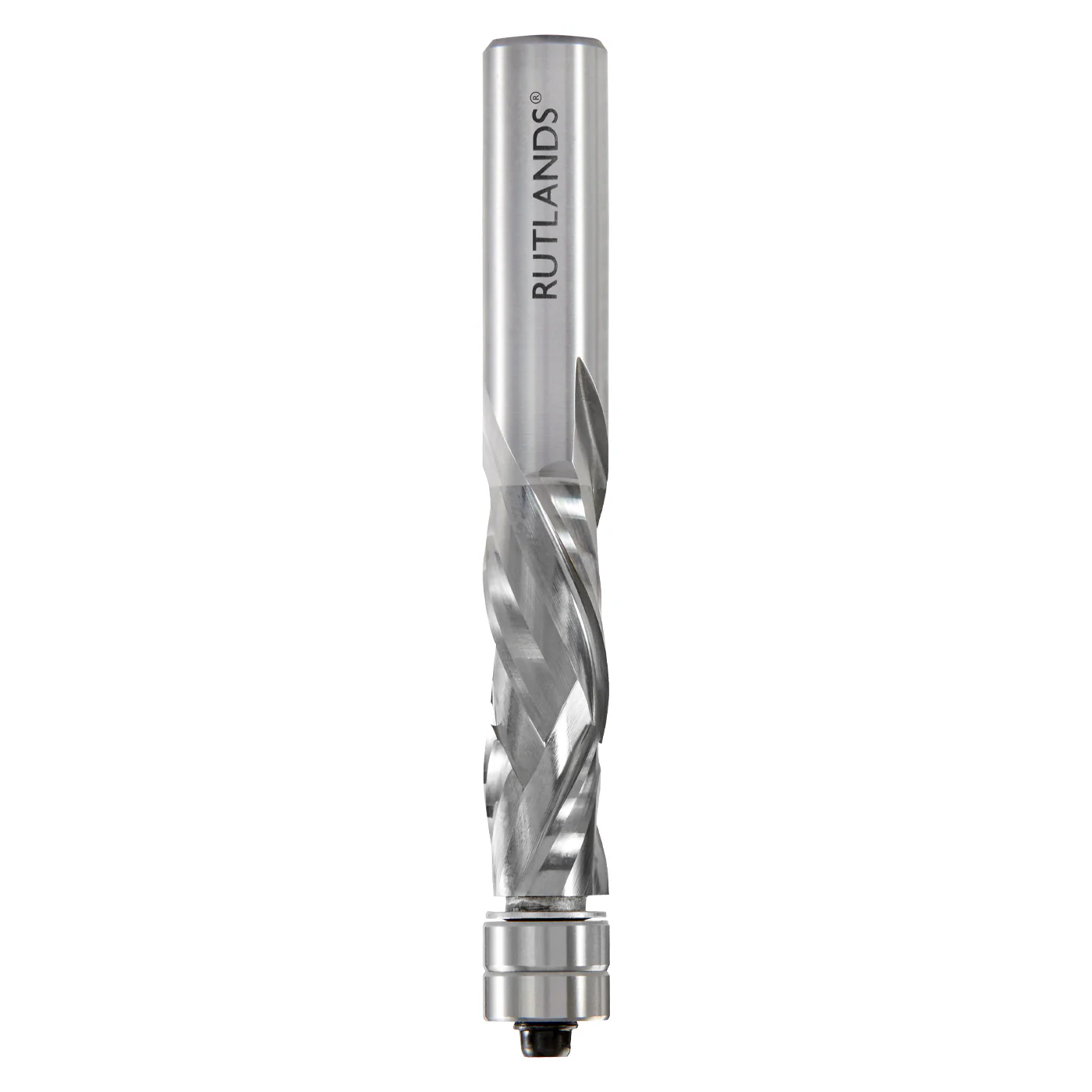 Solid Carbide Router Bit - Spiral Compression 2 Flute with 2 Bearings - Image 4