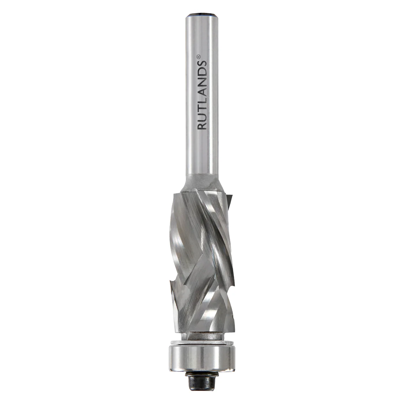Solid Carbide Router Bit - Spiral Compression Bottom Bearing - D=12.7mm H1=16mm H2=9.5mm L=71mm S=1/4" - Image 4