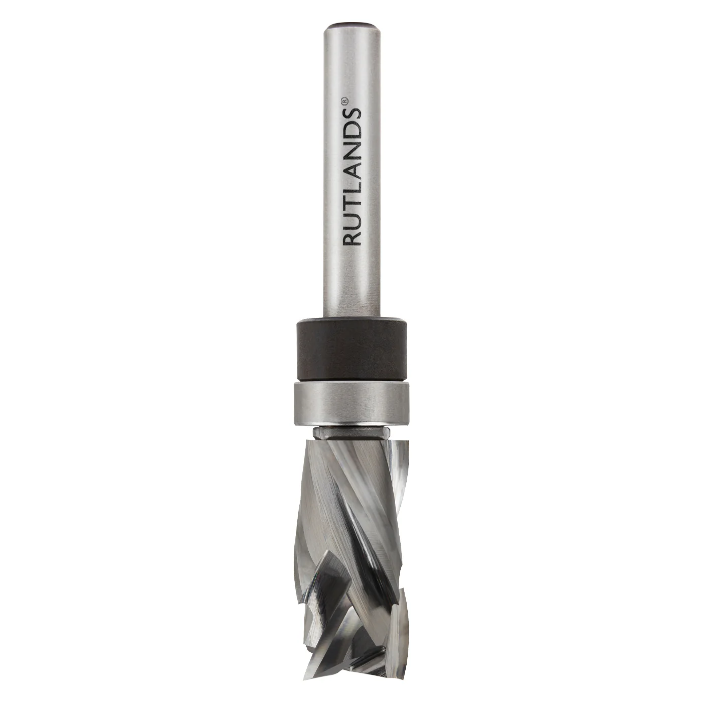 Solid Carbide Router Bit - Spiral Compression Top Bearing - D=12.7mm H1=16mm H2=9.5mm L=71mm S=1/4" - Image 4