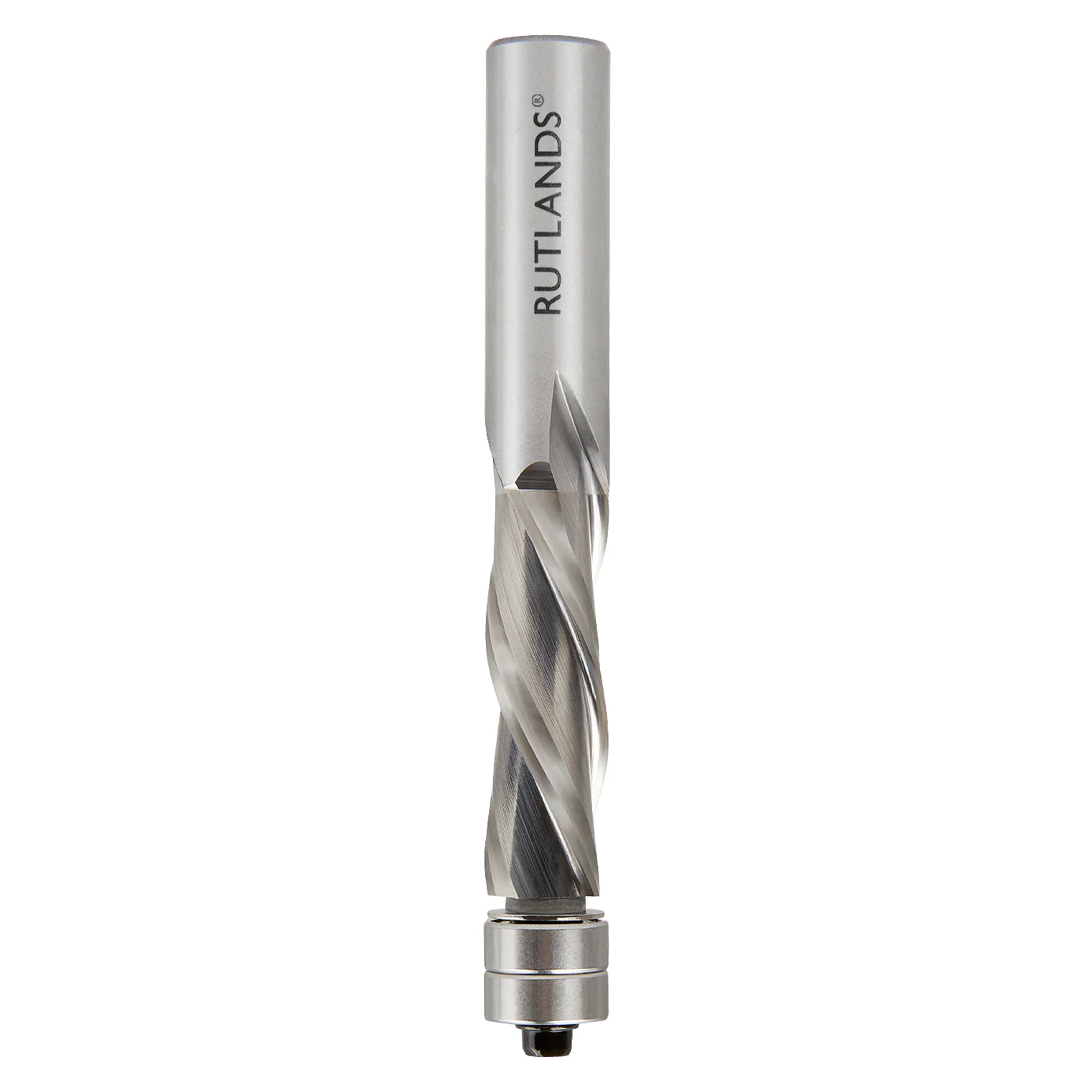 Solid Carbide Router Bit - Spiral Down Cut 2 Flute with 2 Bearings - Image 4