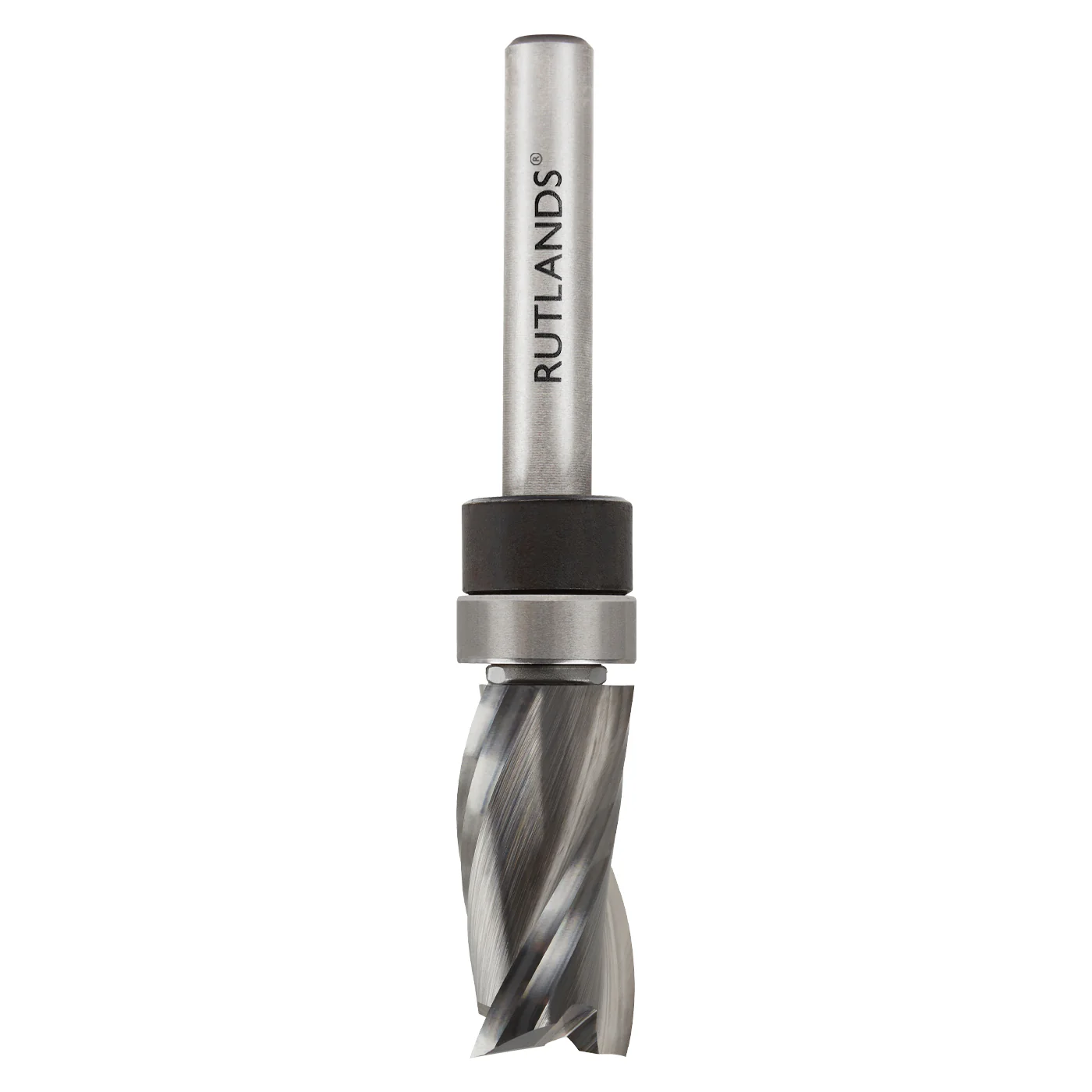 Solid Carbide Router Bit - Spiral Up Cut 2 Flute with Top Bearing - D=12.7mm H=25mm L=72mm S=1/4" - Image 4