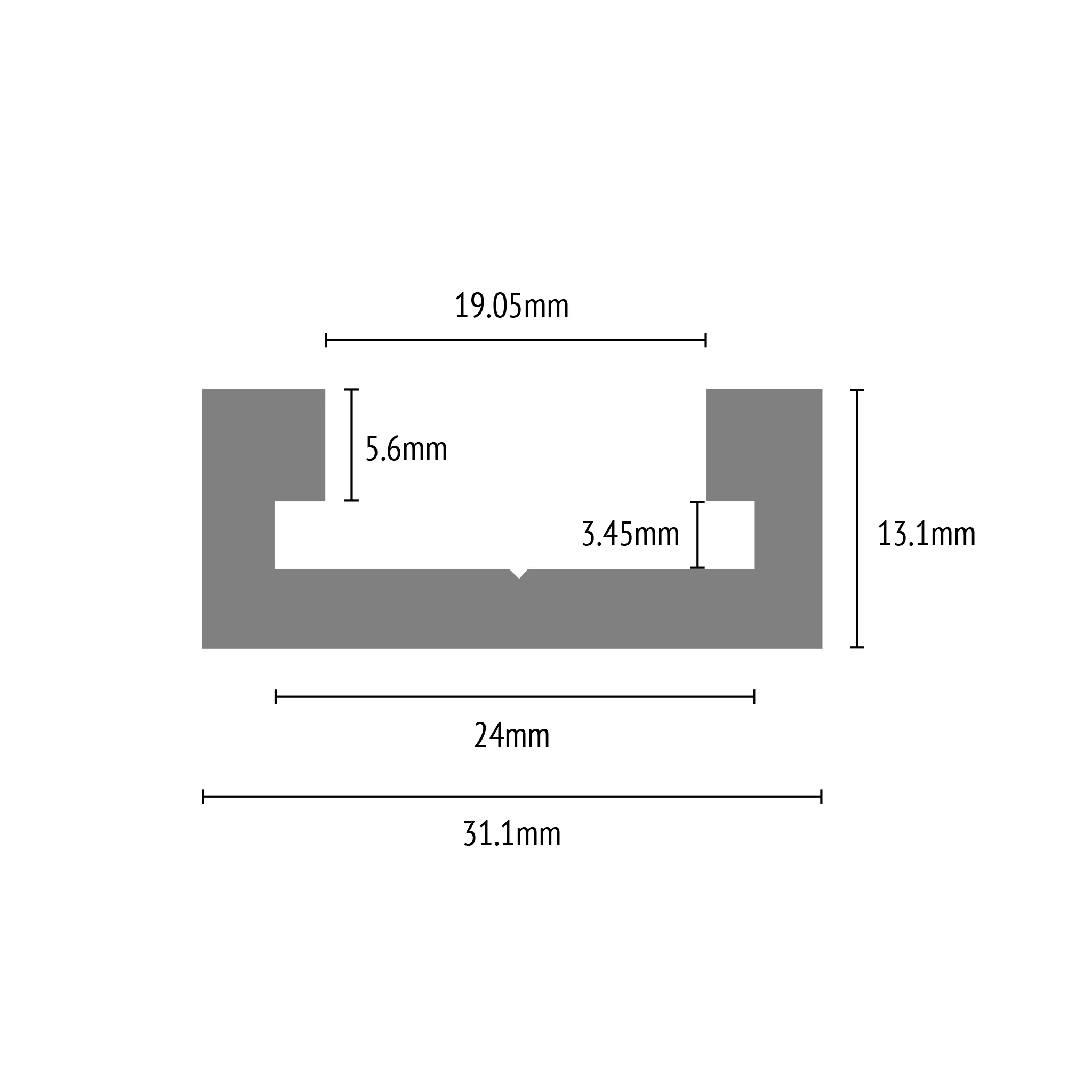 T Track - 19mm - Pack of 2 x 1000mm - Image 3