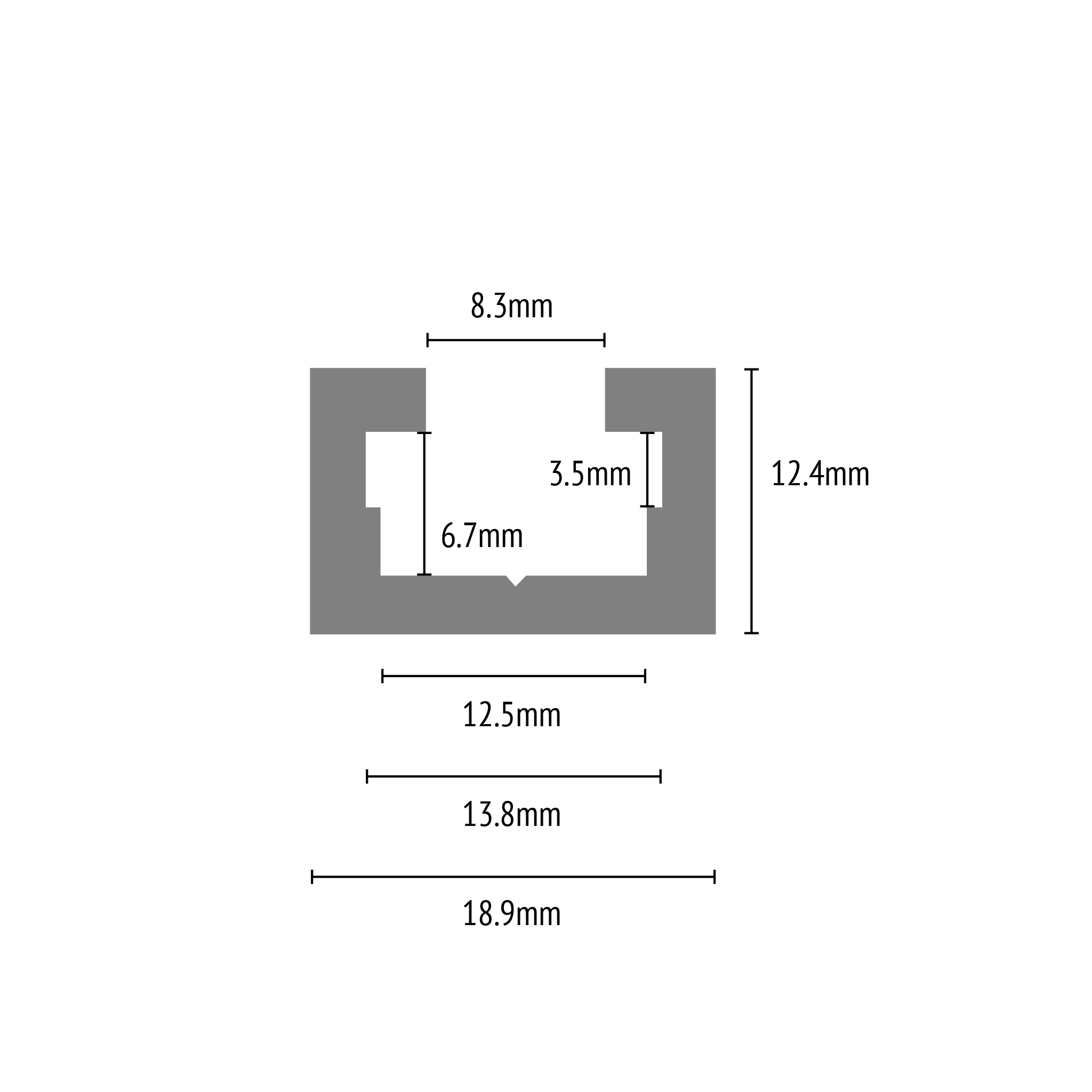 T Track - 8.3mm - Pack of 2 x 1000mm - Image 3