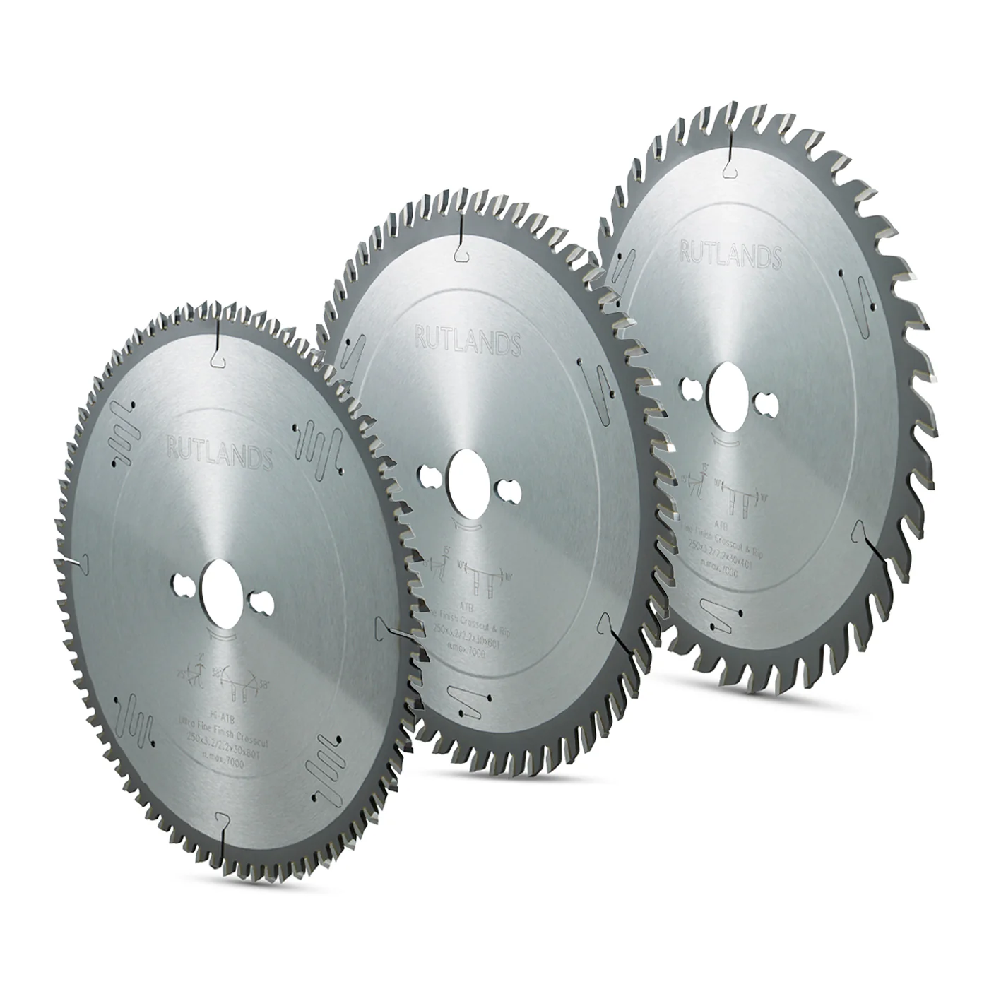 Table Saw Blades - 250mm - Set of 3 - Image 2